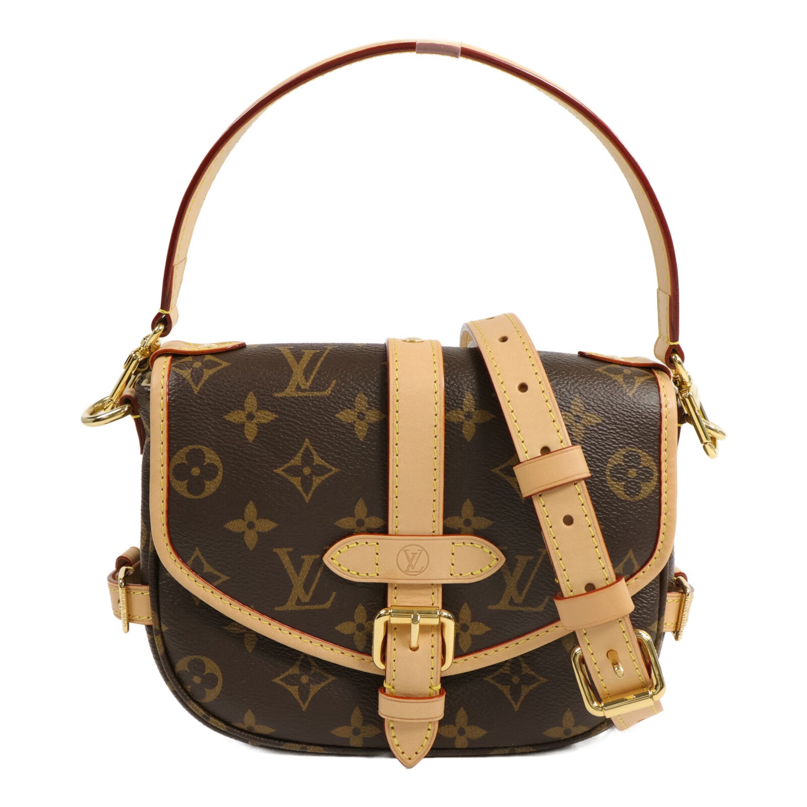 LOUIS VUITTON Monogram Saumur BB手挽肩背兩用袋