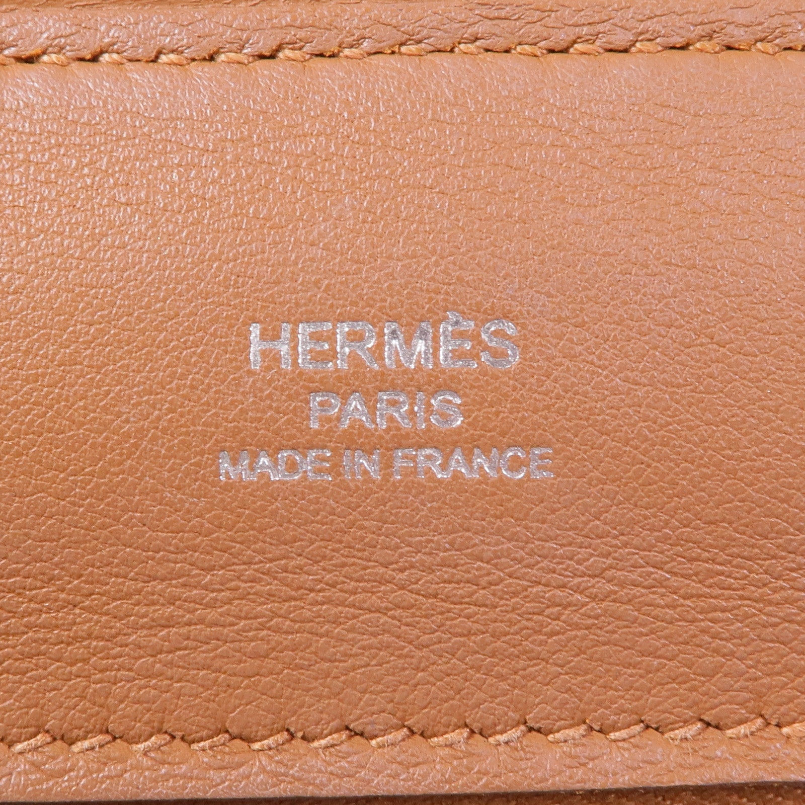 HERMES Evercolor皮革24/24 Mini銀扣手挽肩背兩用袋Gold