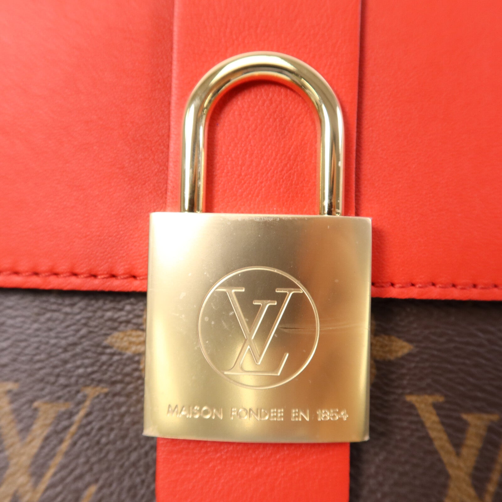 LOUIS VUITTON Monogram Locky BB金扣手挽肩背兩用袋