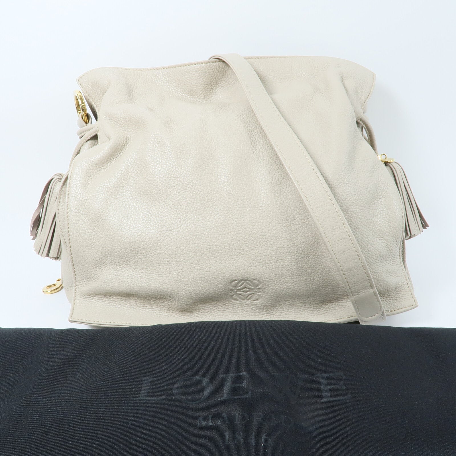 LOEWE 牛皮皮革Flamenco肩背袋