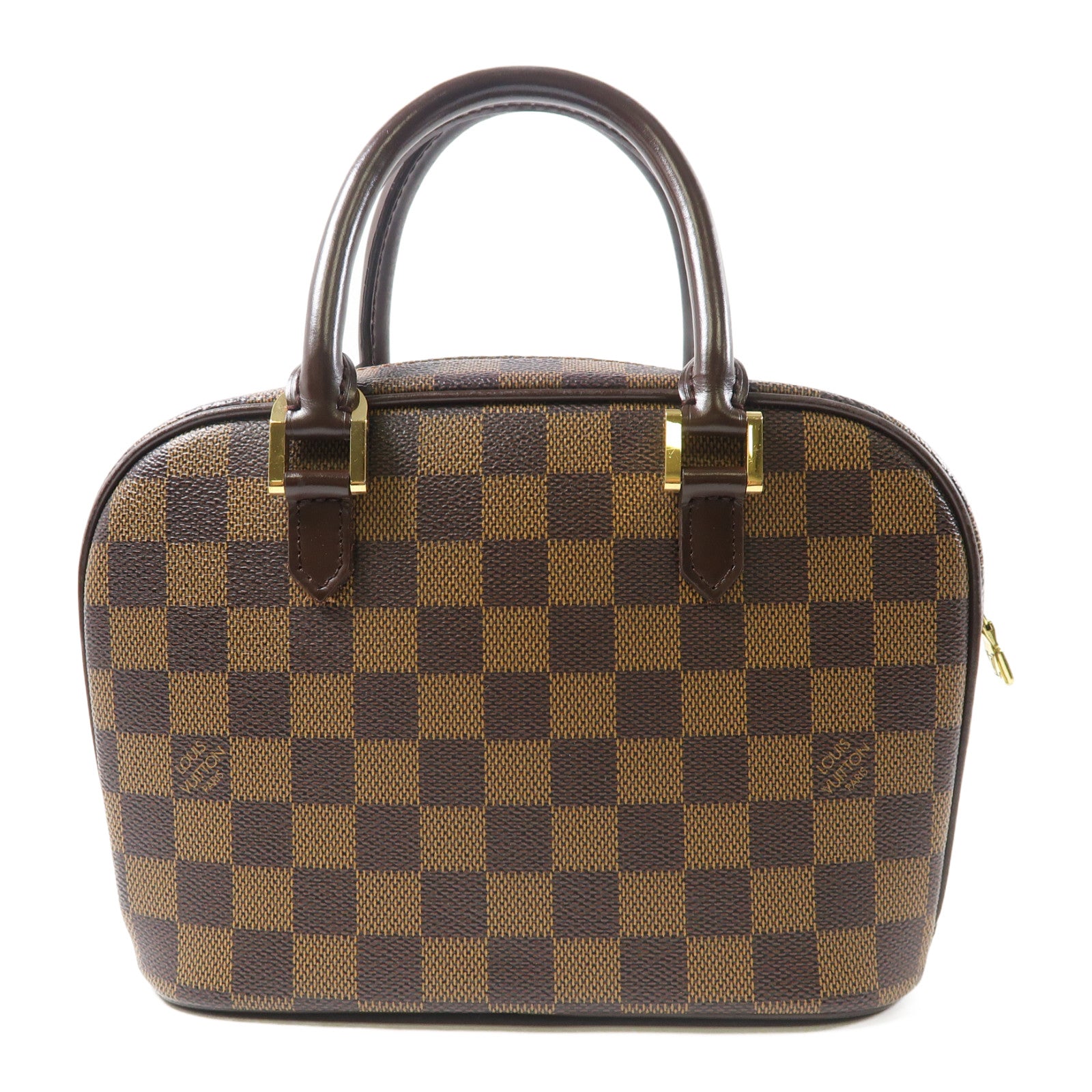 LOUIS VUITTON 【激減優惠】Damier Ebene Sarria Mini金扣手挽袋啡色