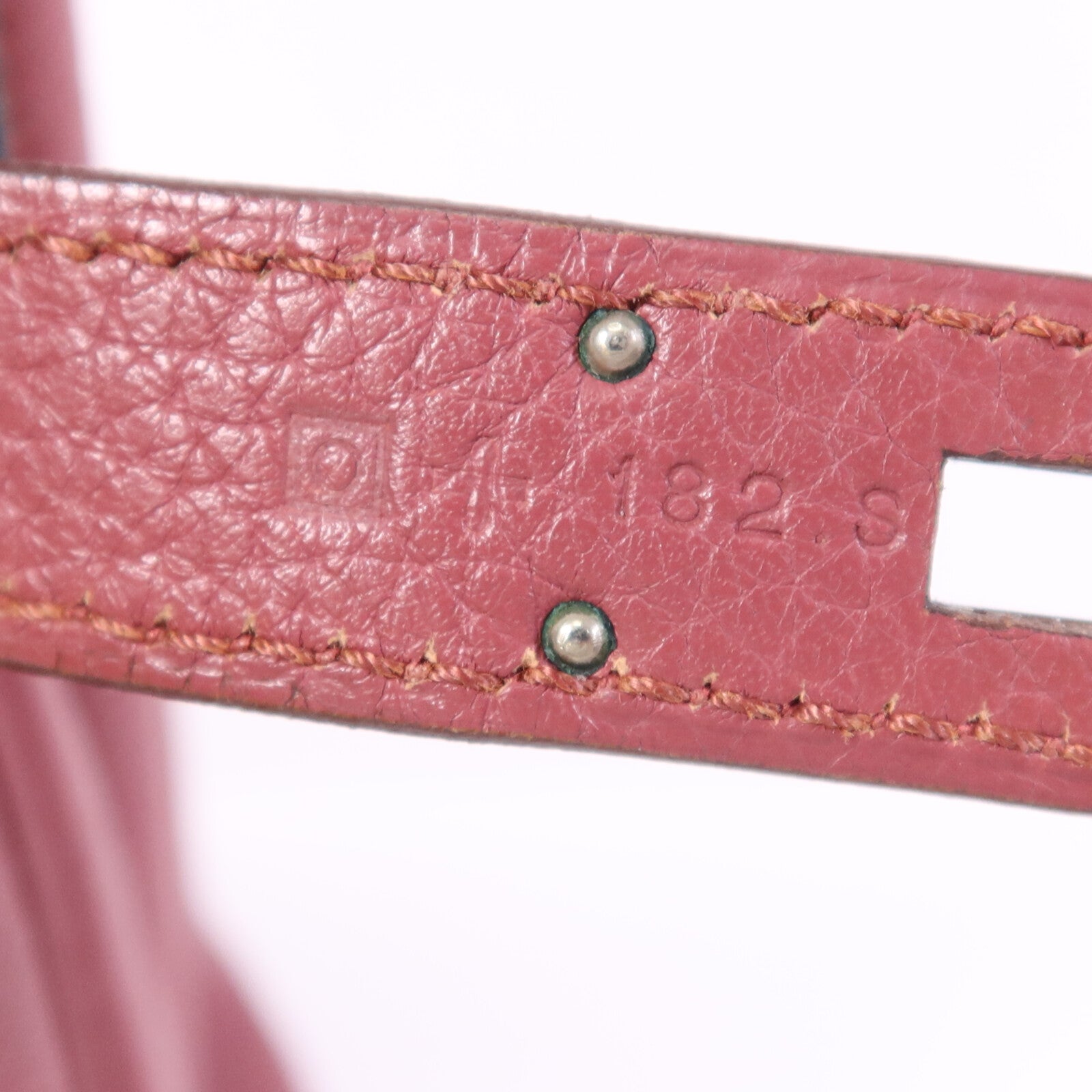 HERMES Togo皮革Kelly 28銀扣手挽肩背兩用袋Bois de Rose