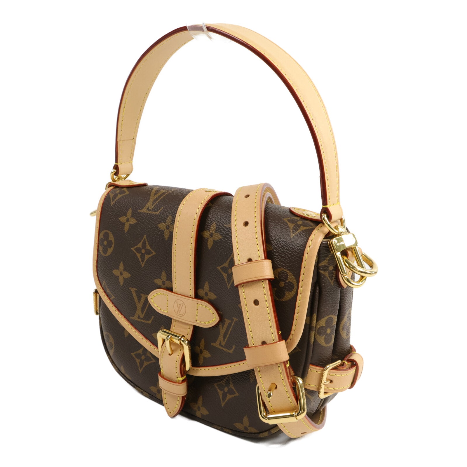 LOUIS VUITTON Monogram Saumur BB手挽肩背兩用袋