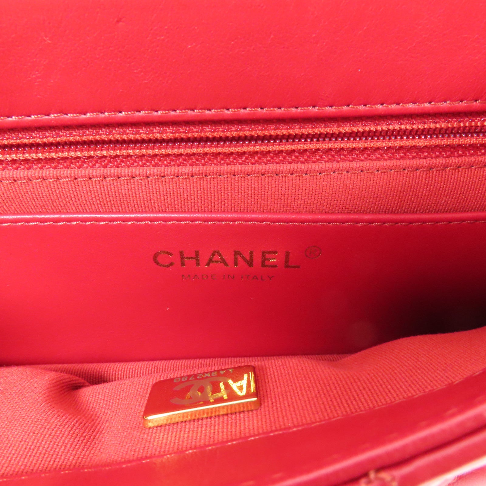 CHANEL 羊皮皮革Chain Shoulder金扣鏈帶肩背袋