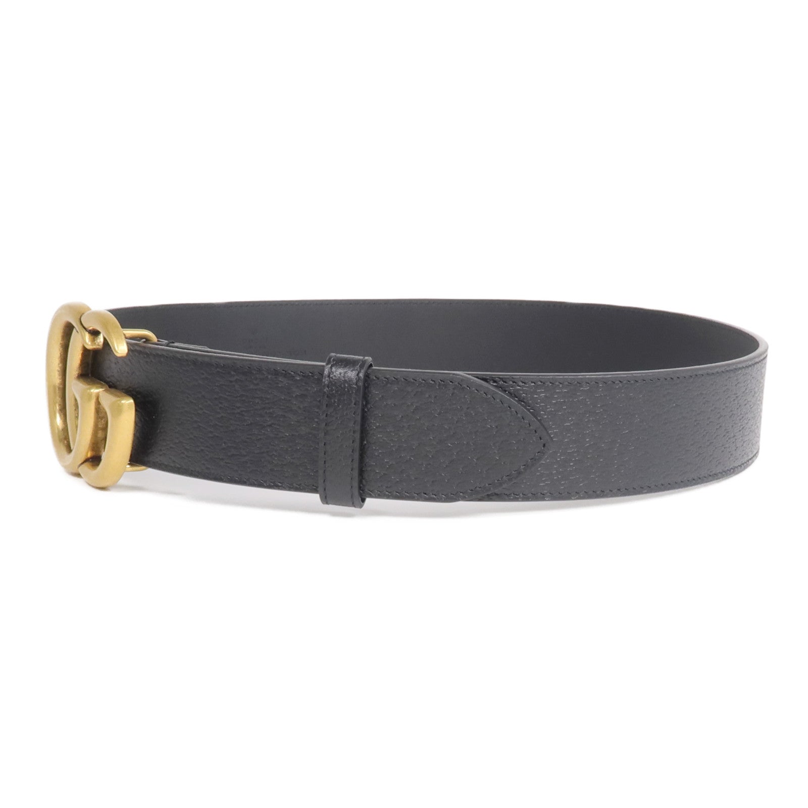 GUCCI 牛皮皮革GG Marmont Belt金扣皮帶