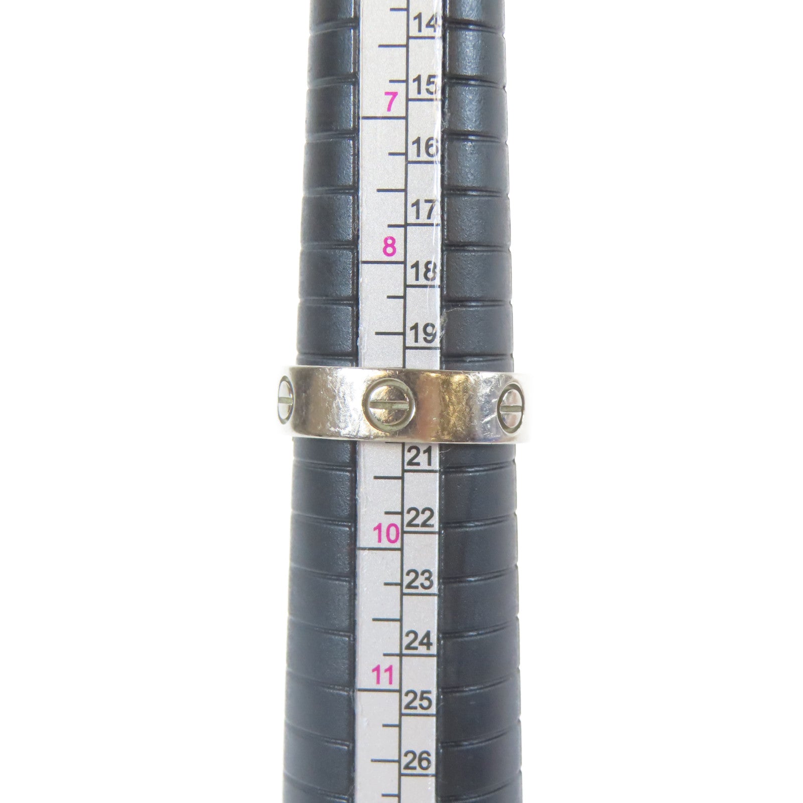 CARTIER 【激減優惠】18K白金Love Ring戒指Cartier#61/US#9