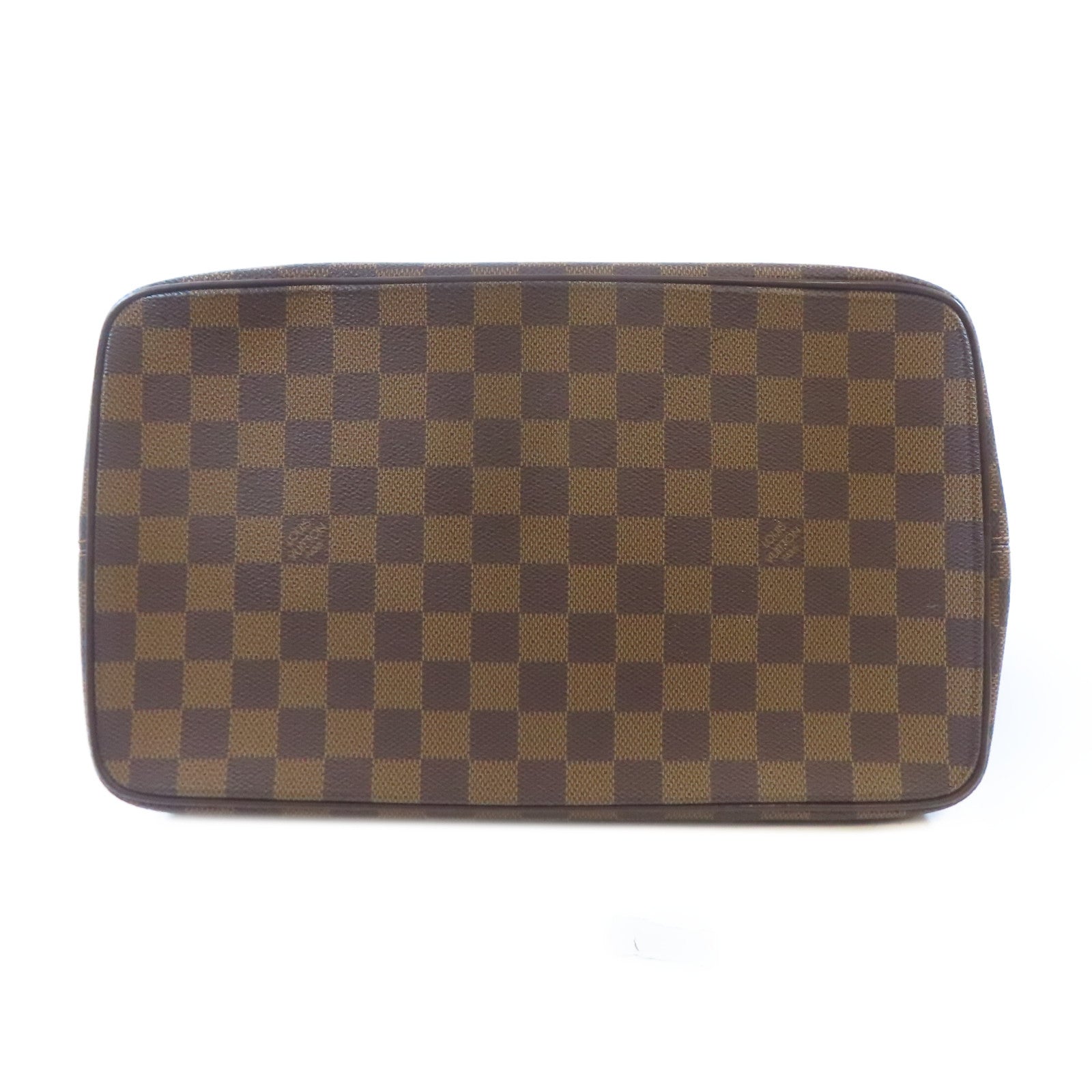 LOUIS VUITTON Damier Saleya MM金扣肩背袋啡色