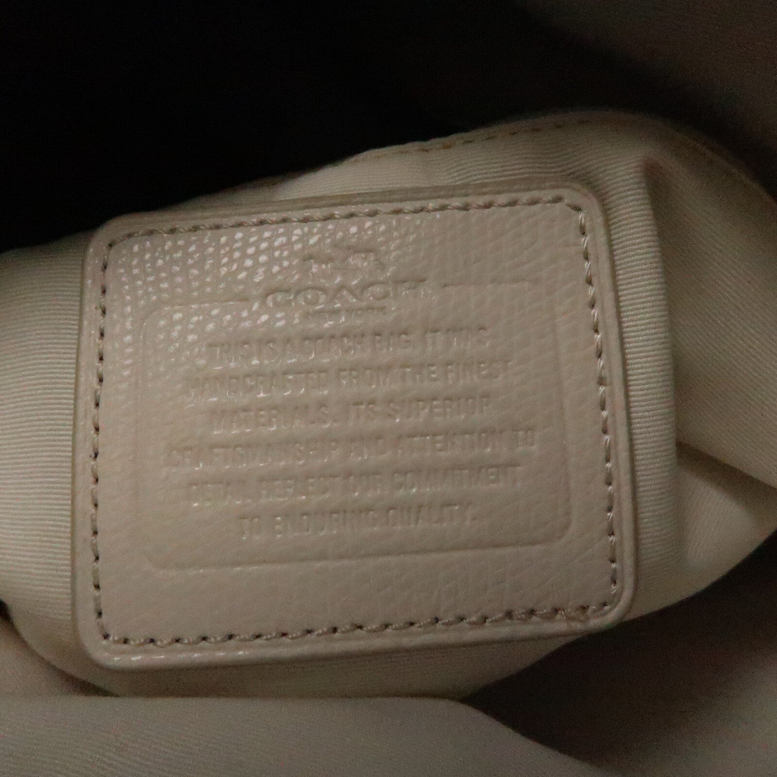 COACH 牛皮皮革2 Way Shoulder Bag金扣手挽肩背兩用袋