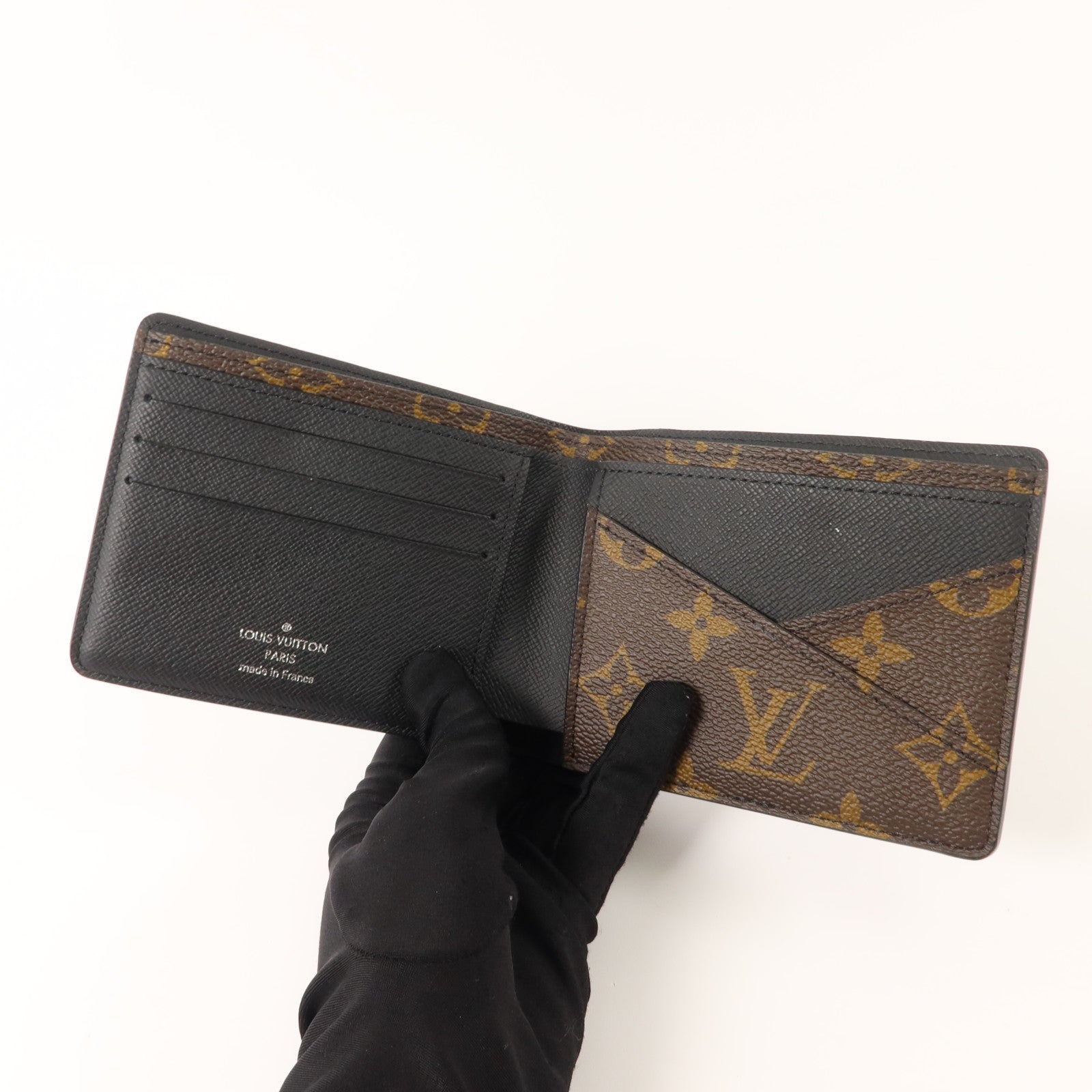 LOUIS VUITTON Monogram Macassar Multiple Wallet錢包
