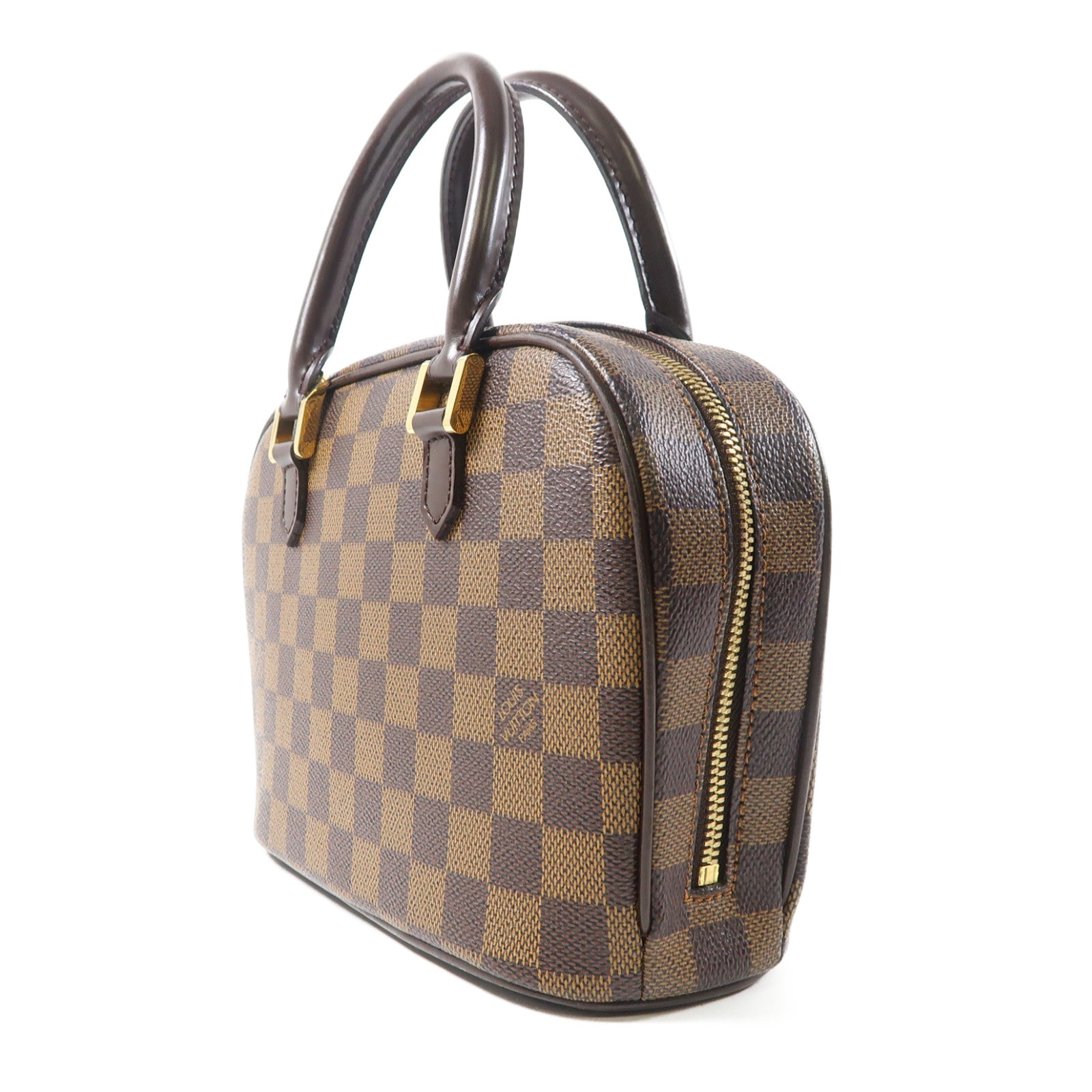 LOUIS VUITTON 【激減優惠】Damier Ebene Sarria Mini金扣手挽袋啡色