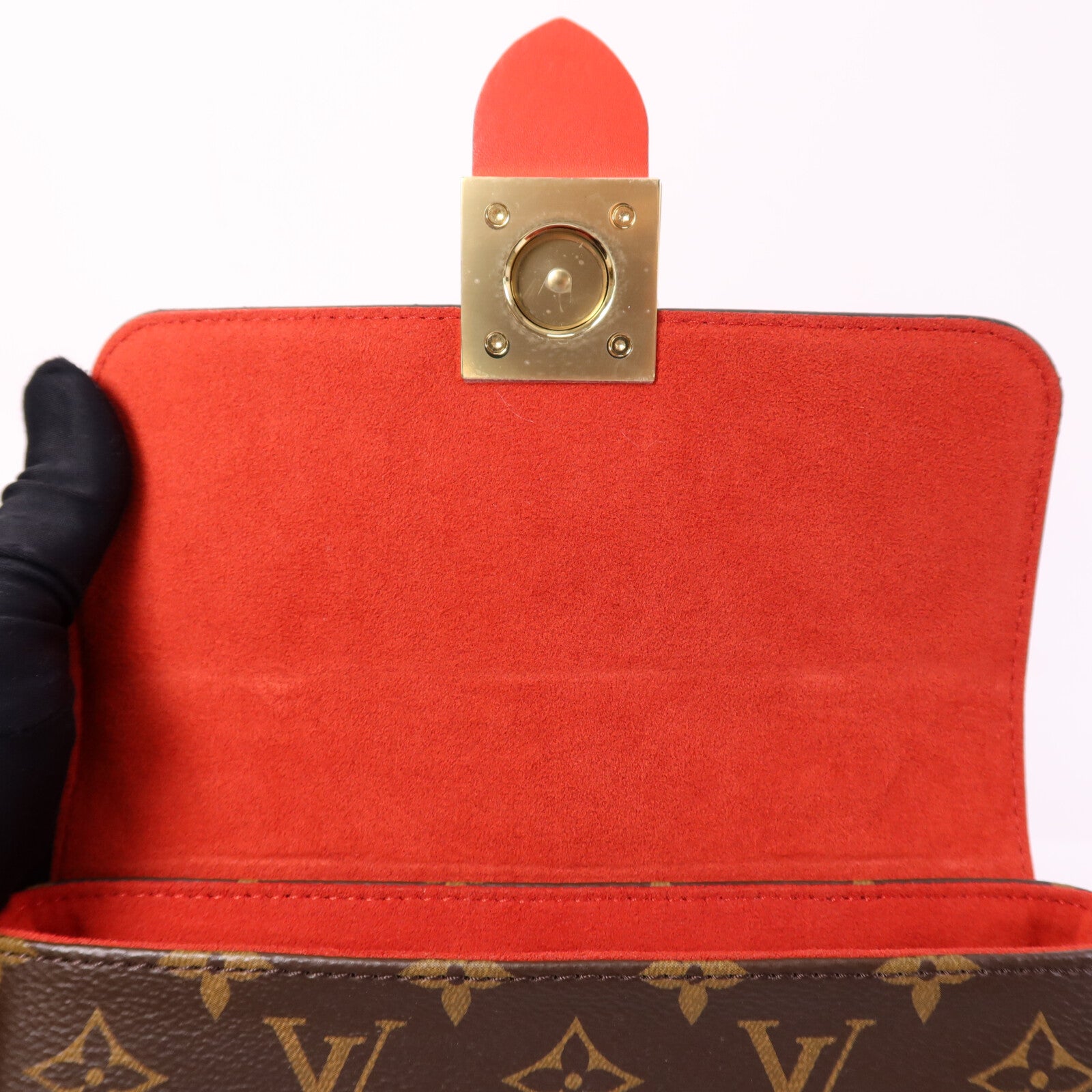 LOUIS VUITTON Monogram Locky BB金扣手挽肩背兩用袋