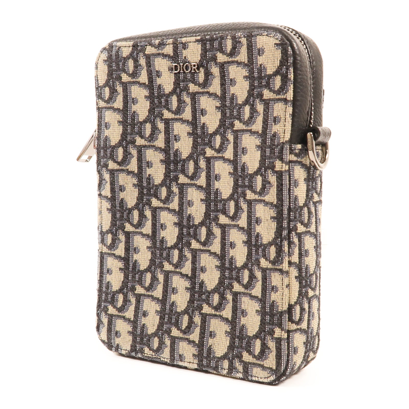 Dior 帆布Shoulder Bag銀扣肩背袋