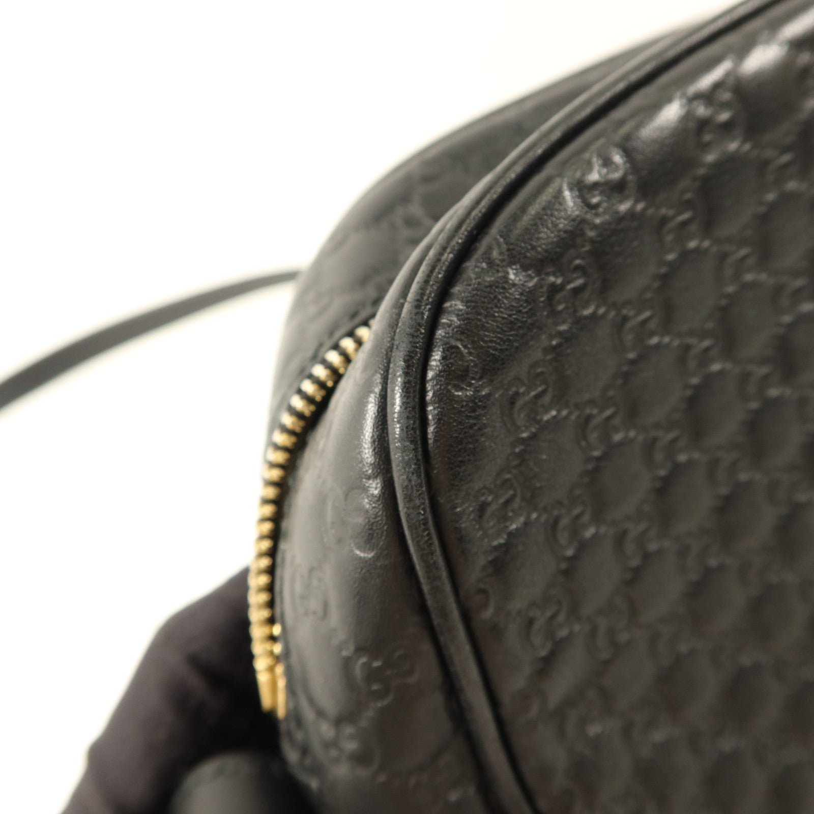 GUCCI 牛皮皮革Mini Bree金扣肩背袋