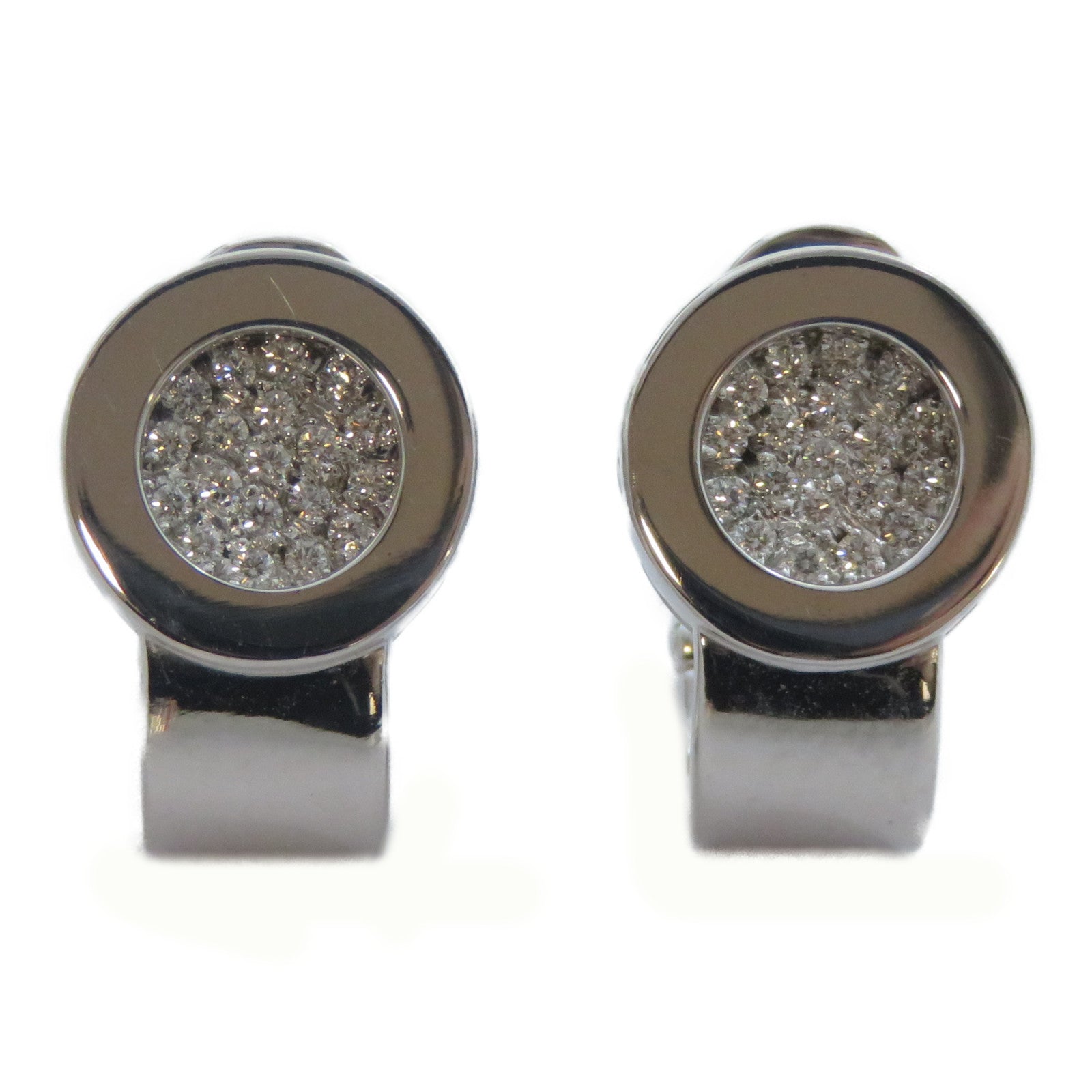 CHANEL 18K白金Diamond Earrings鑽石耳環