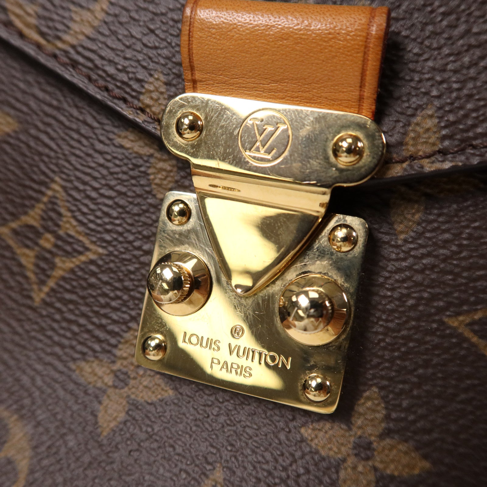 LOUIS VUITTON Monogram Pochette Metis MM金扣手挽肩背兩用袋