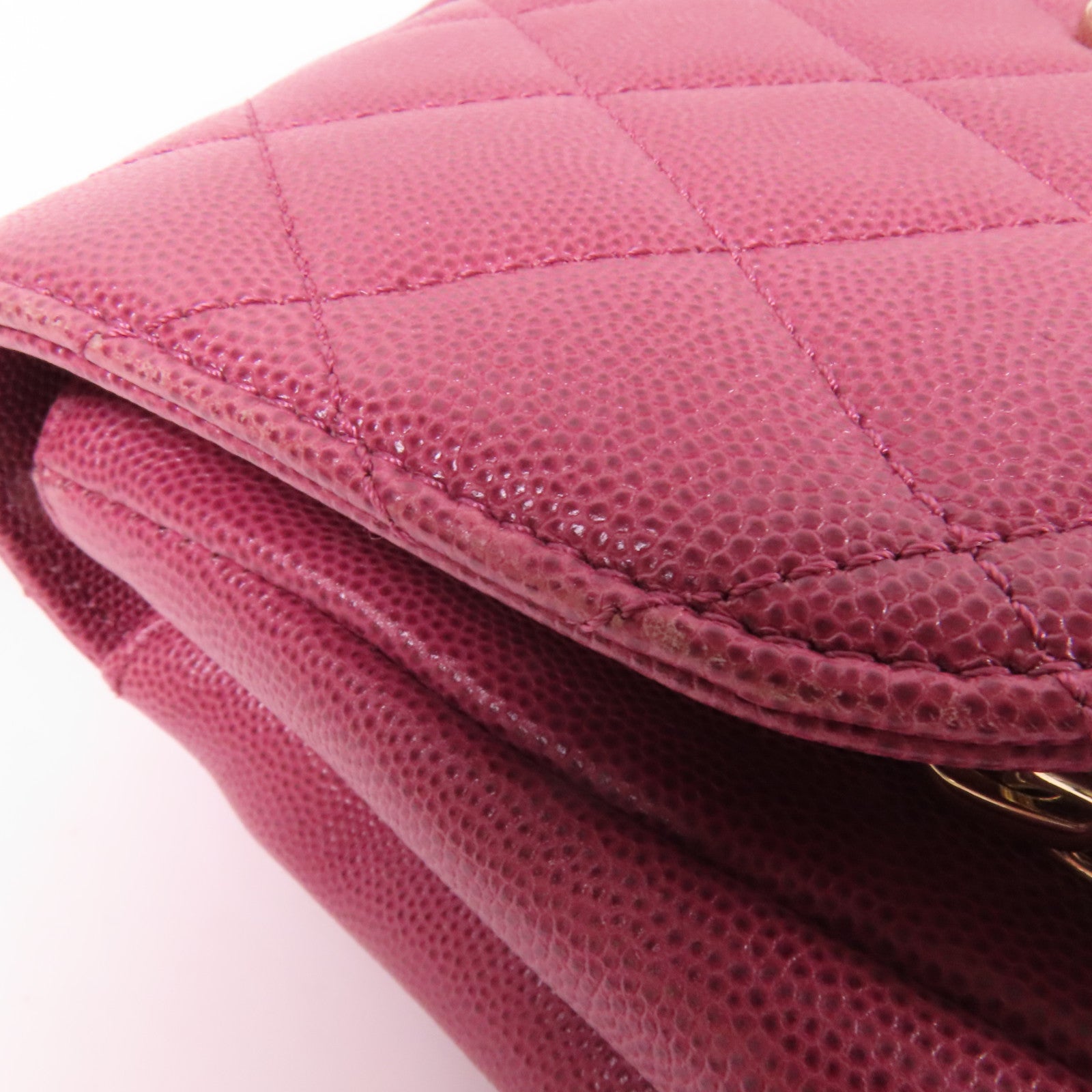 CHANEL 牛皮皮革Business Affinity金扣鏈帶手挽肩背兩用袋