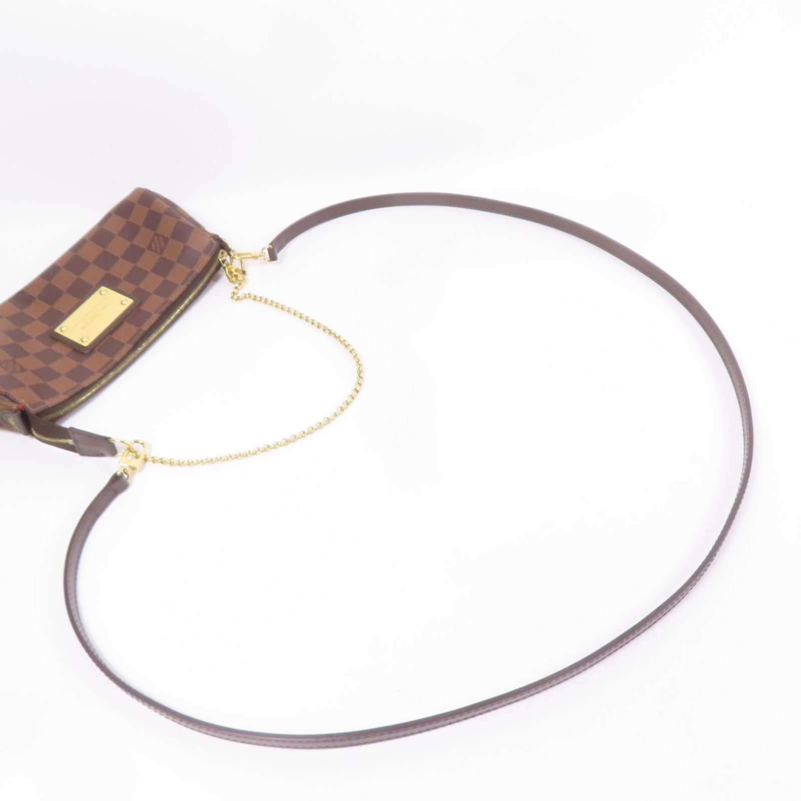 LOUIS VUITTON Damier Eva金扣手挽肩背兩用袋