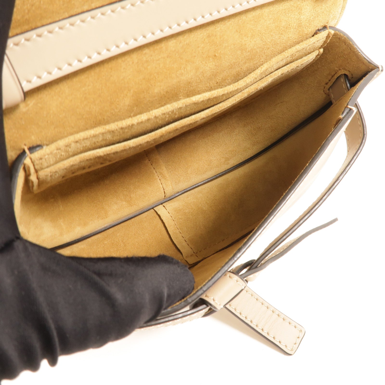 LOEWE 牛皮皮革Mini Gate肩背袋