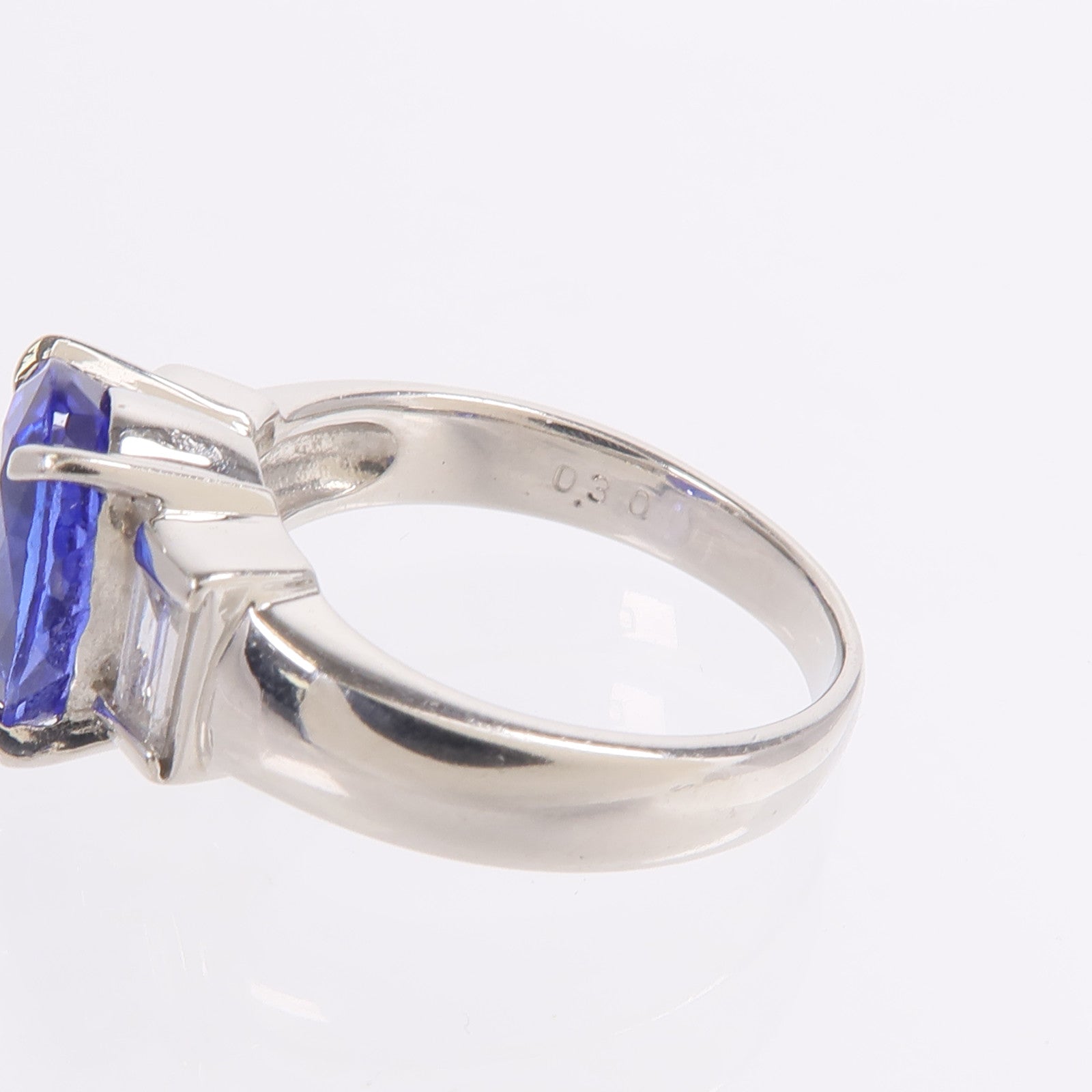 JEWELRY PT900鉑金Tanzanite Diamond Ring坦桑石/鑽石戒指