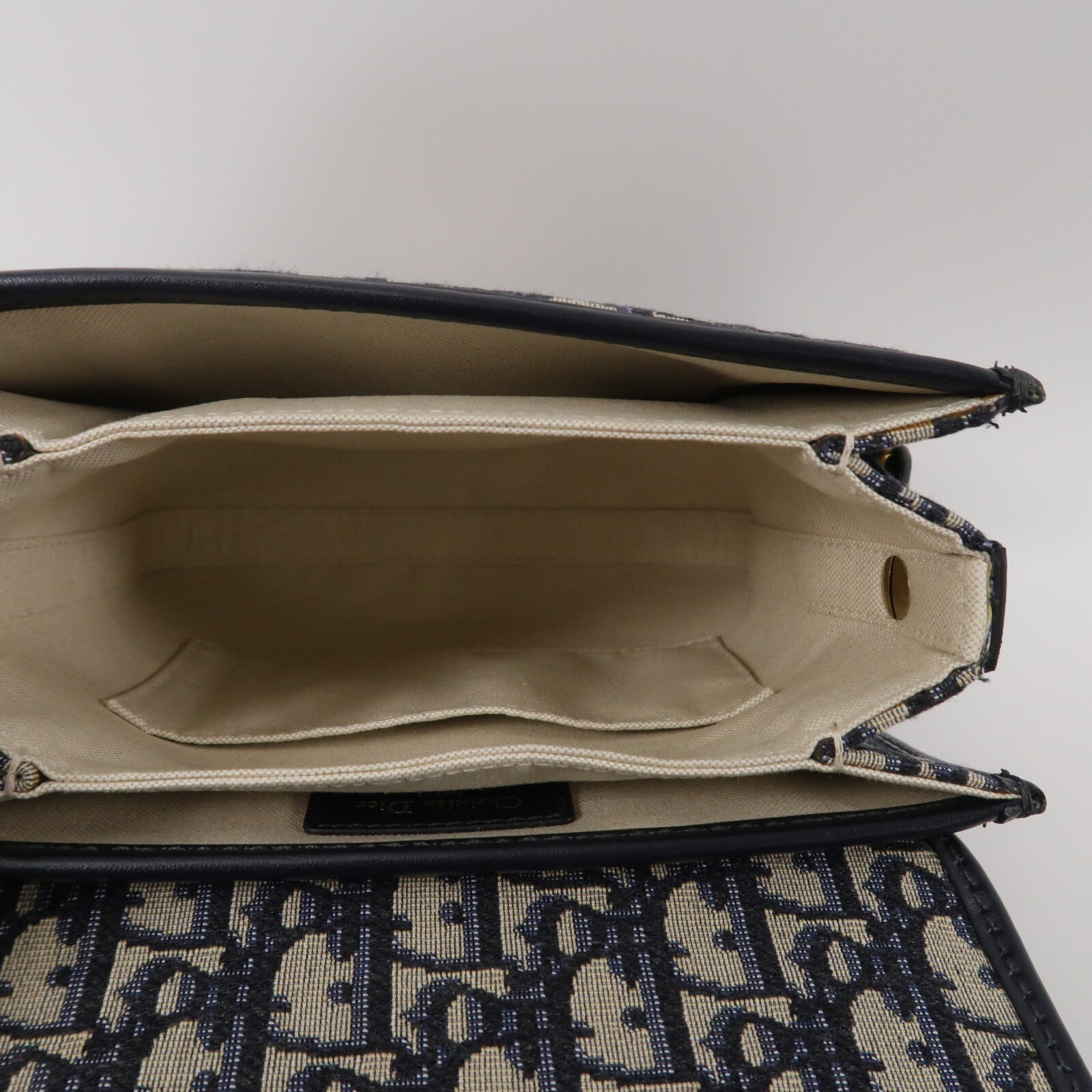 Dior 帆布Oblique Square Dior Addict Flap Bag肩背袋