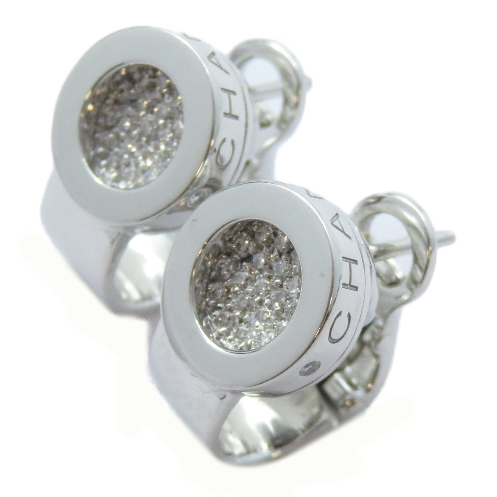 CHANEL 18K白金Diamond Earrings鑽石耳環
