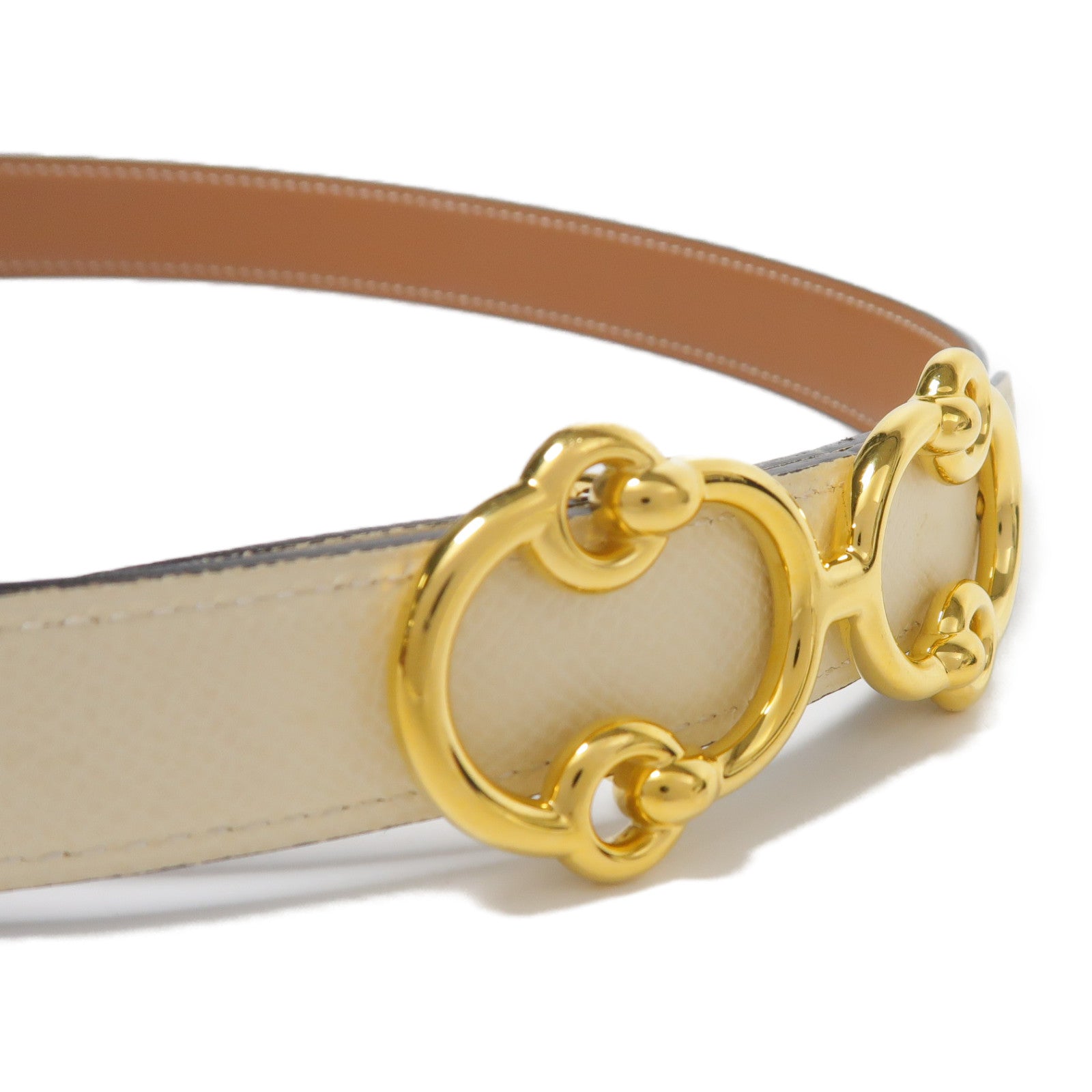 HERMES GHW Belt Epsom Leather Nata