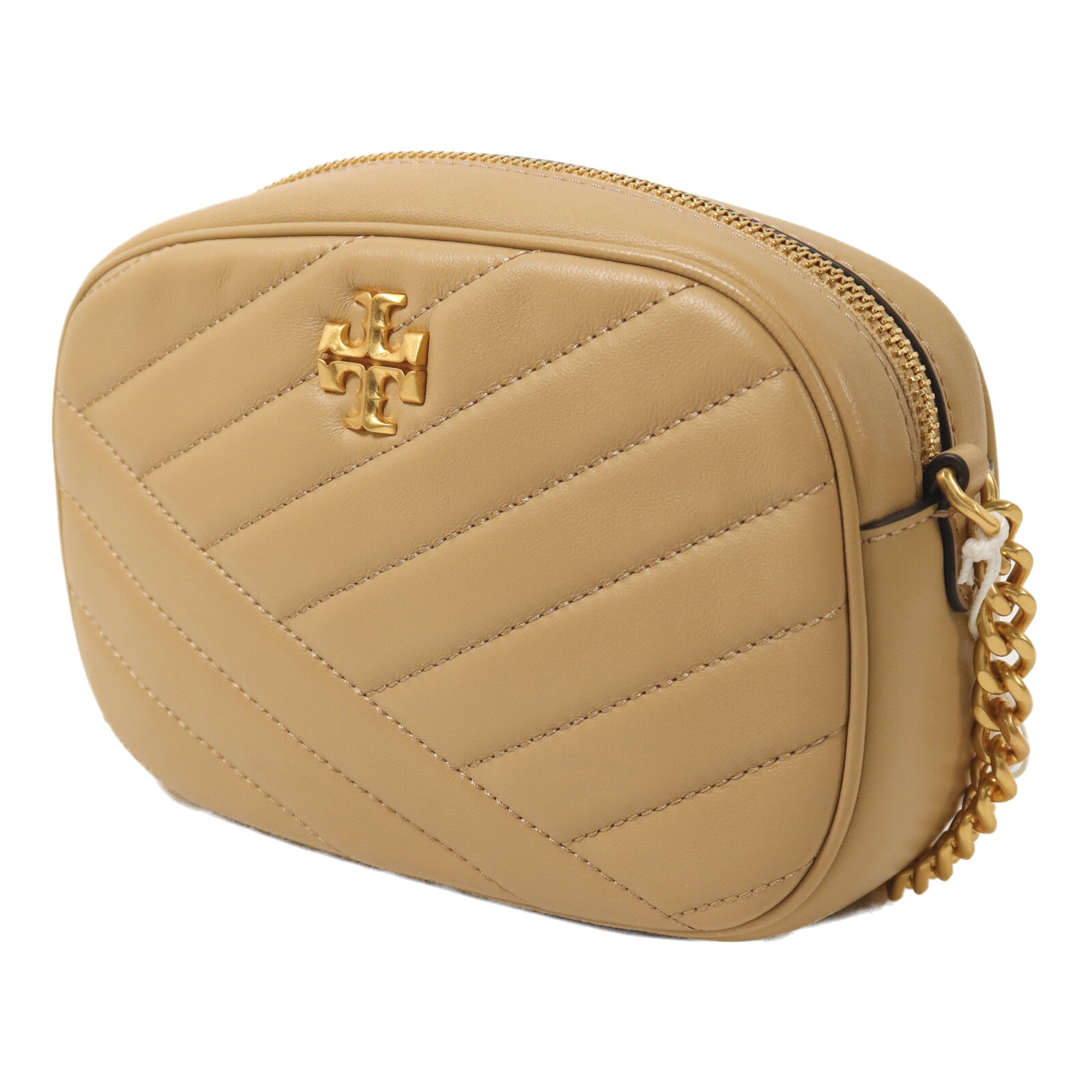 羊皮皮革Kira Chevron Camera Bag金扣鏈帶肩背袋