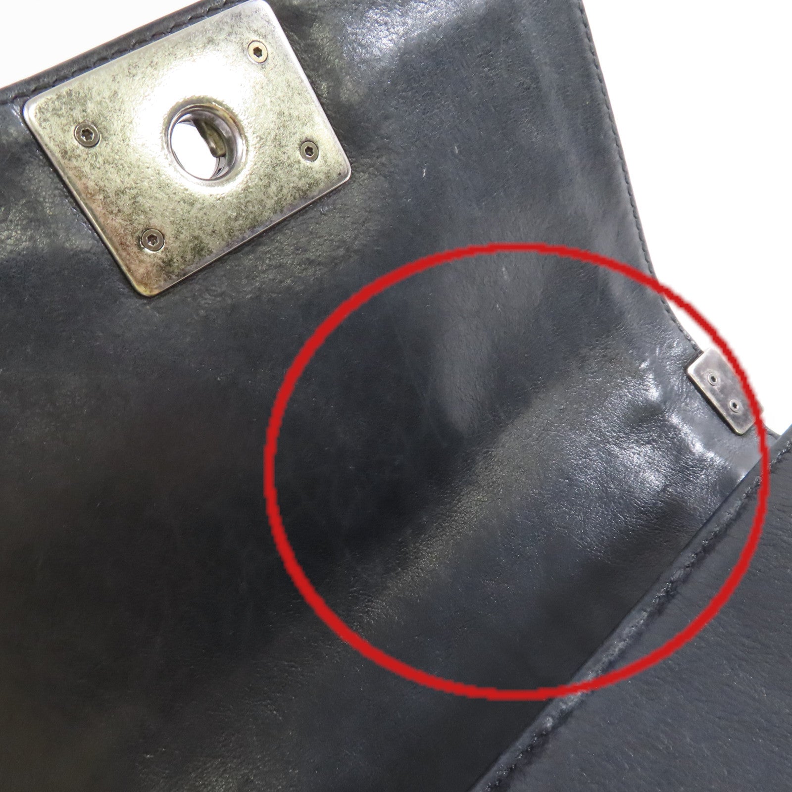 CHANEL 菱格牛皮皮革Boy Chanel 20 Chain Shoulder Bag銀扣鏈帶肩背袋黑色