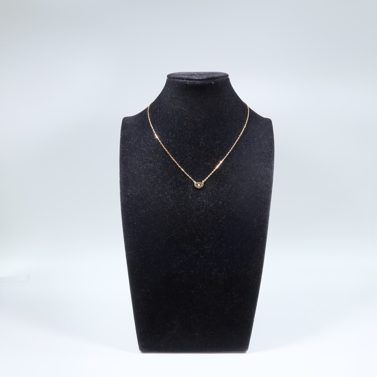 CARTIER 18K玫瑰金Cartier C Heart鑽石項鍊