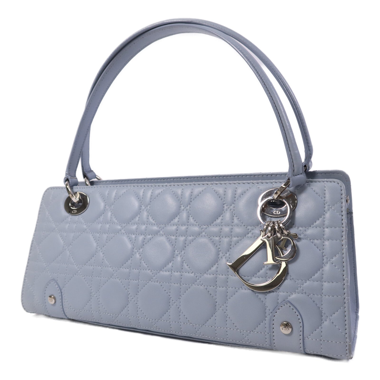 Dior 牛皮皮革Lady D-Joy銀扣肩背袋