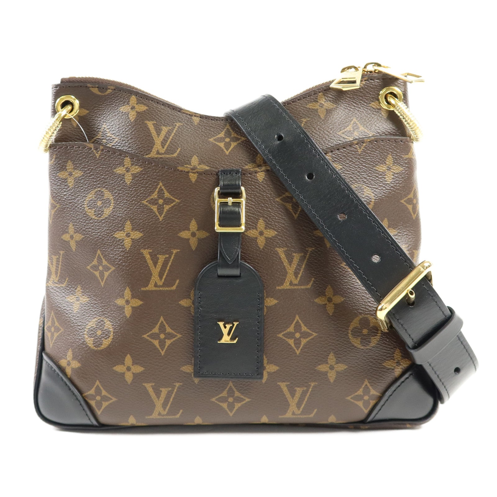 LOUIS VUITTON Monogram Odeon PM金扣肩背袋