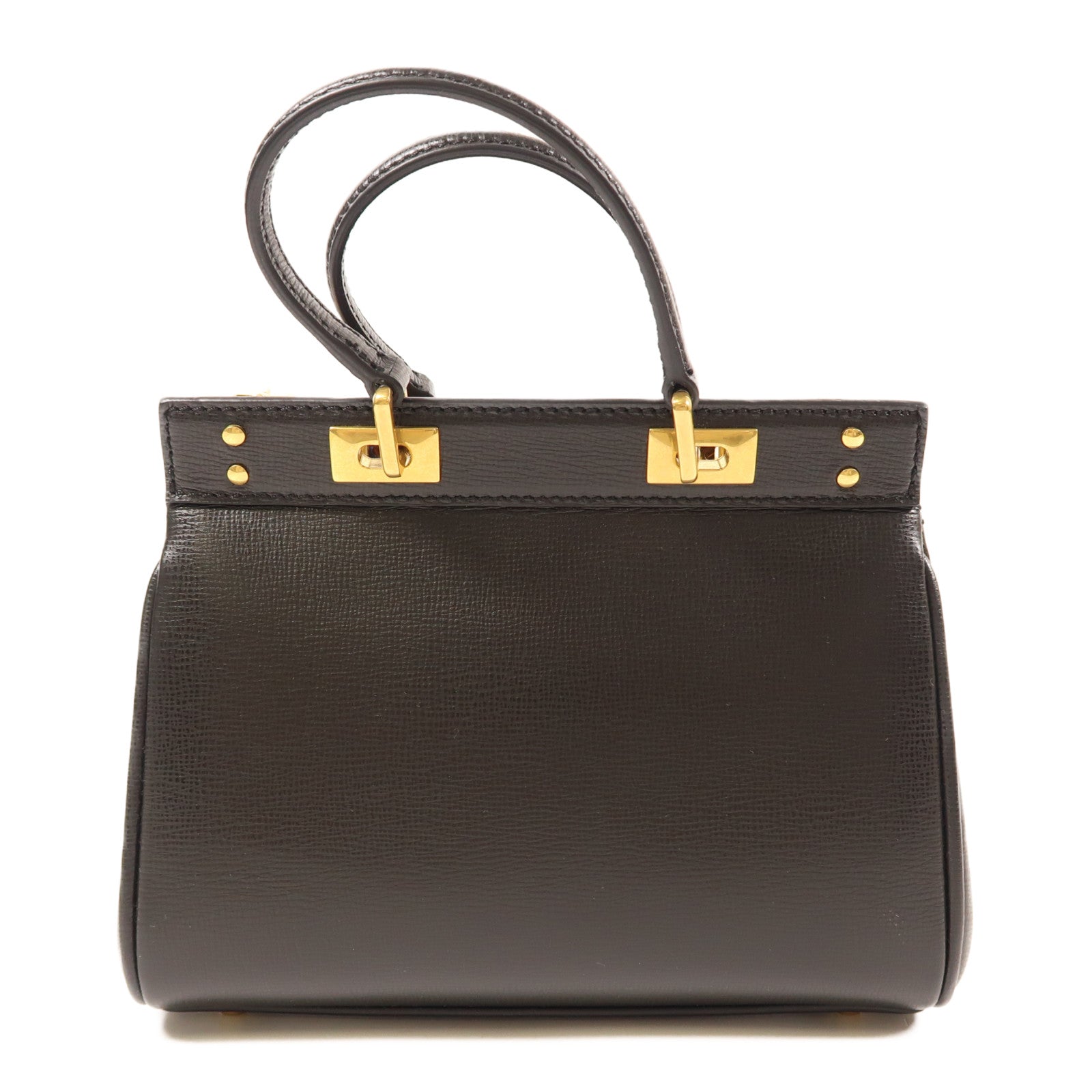 Valentino 牛皮皮革Rockstud Alcove金扣手挽袋