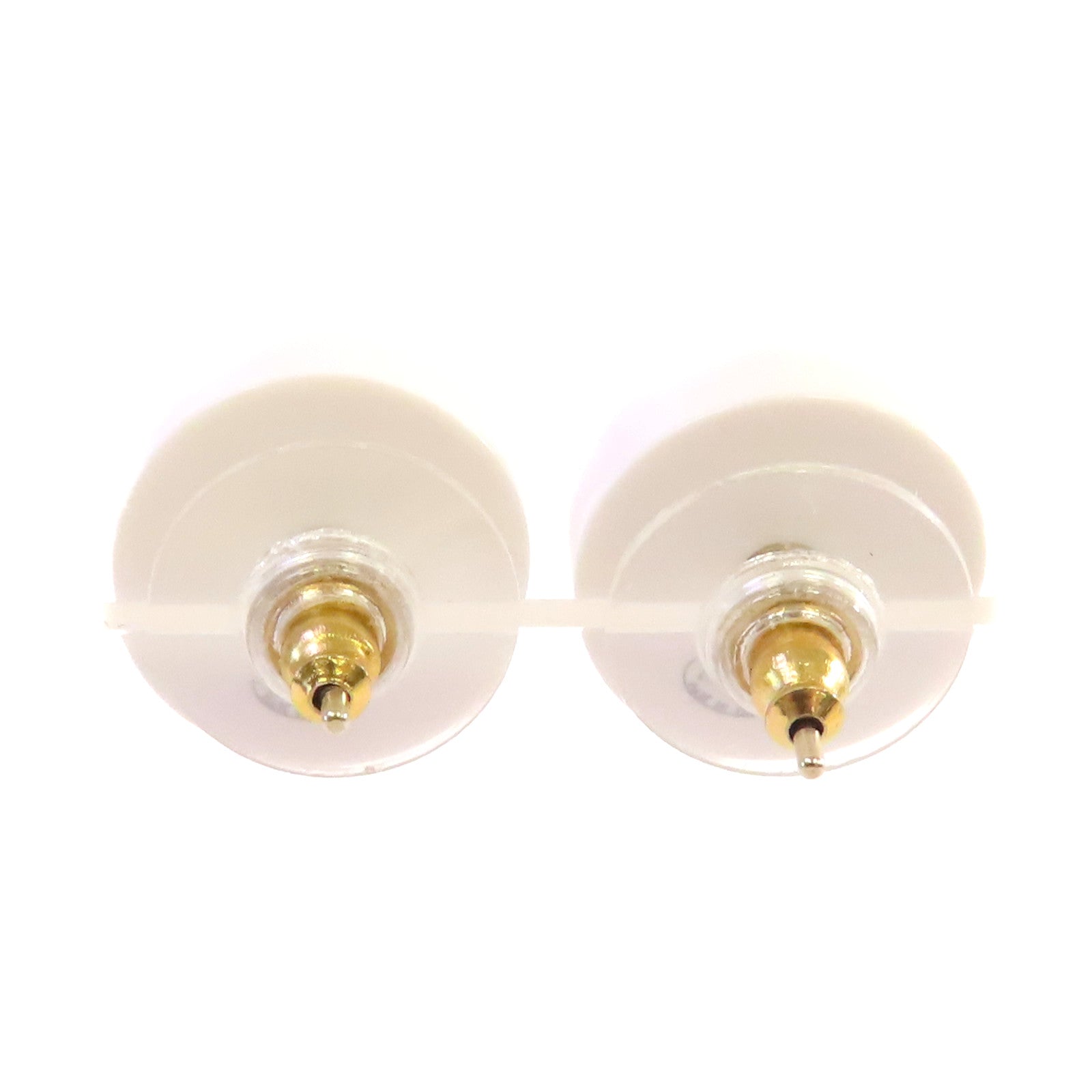CHANEL PVC/金屬CC Earrings耳環彩色/白色/金色