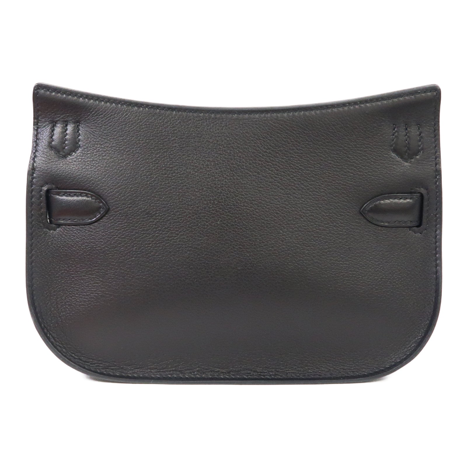 HERMES 【激減優惠】Evergrain皮革Mini Jypsiere金扣肩背袋黑色