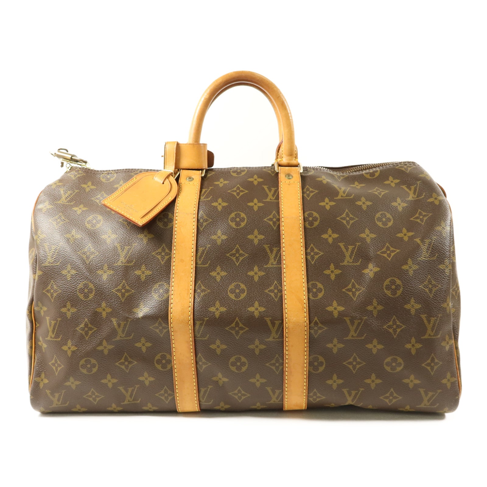 LOUIS VUITTON Monogram Keepall 45金扣手挽袋