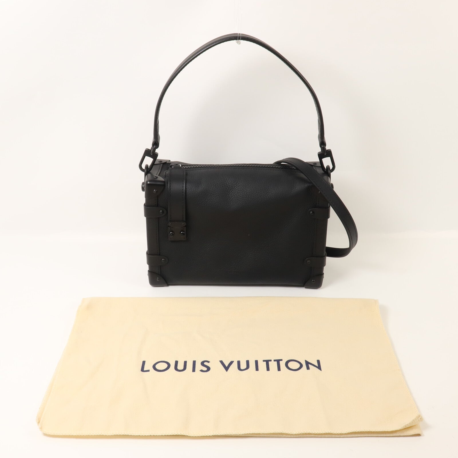 LOUIS VUITTON 【激減優惠】牛皮皮革Side Trunk MM手挽肩背兩用袋