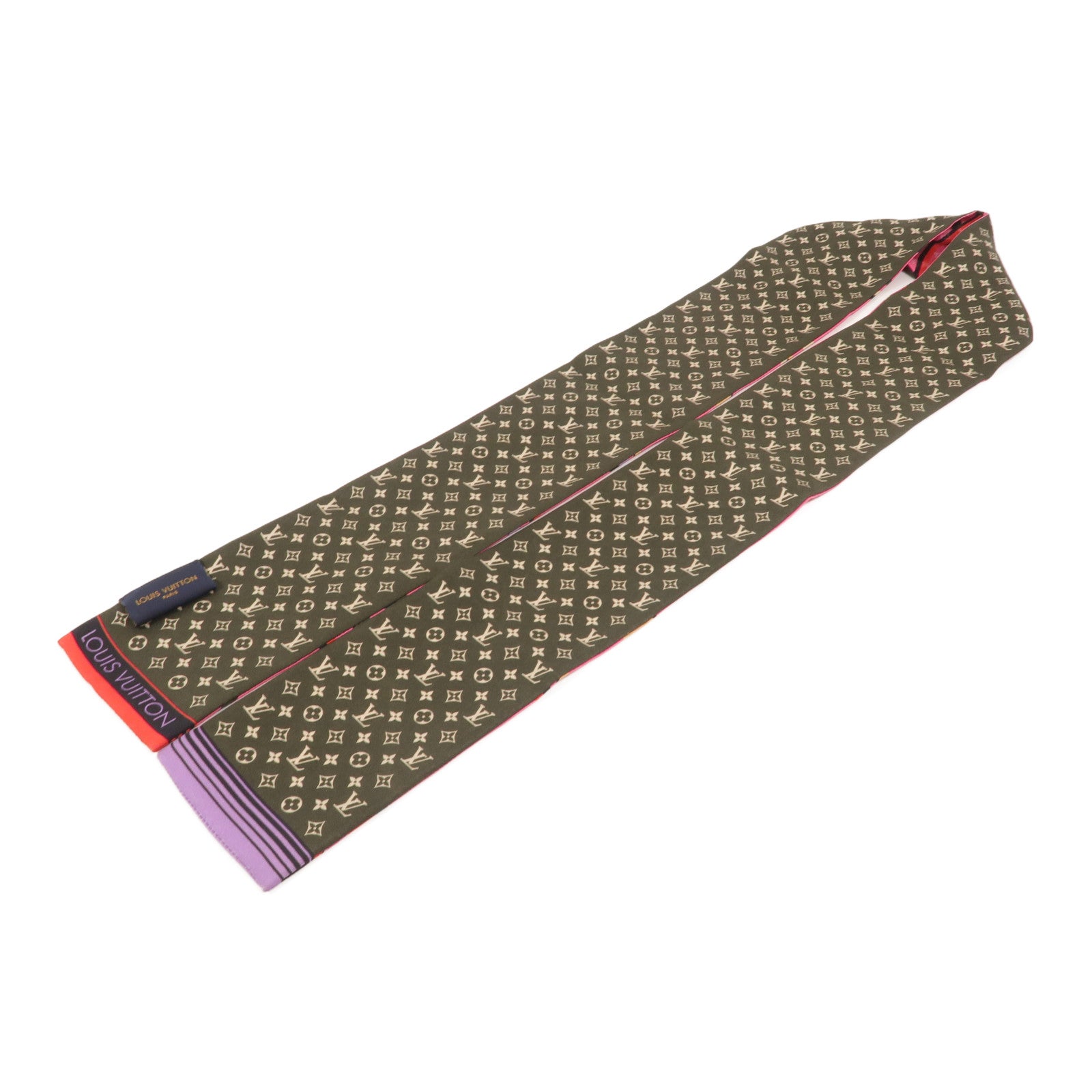 LOUIS VUITTON 絲質Bandeau Scarf 118x7 絲巾