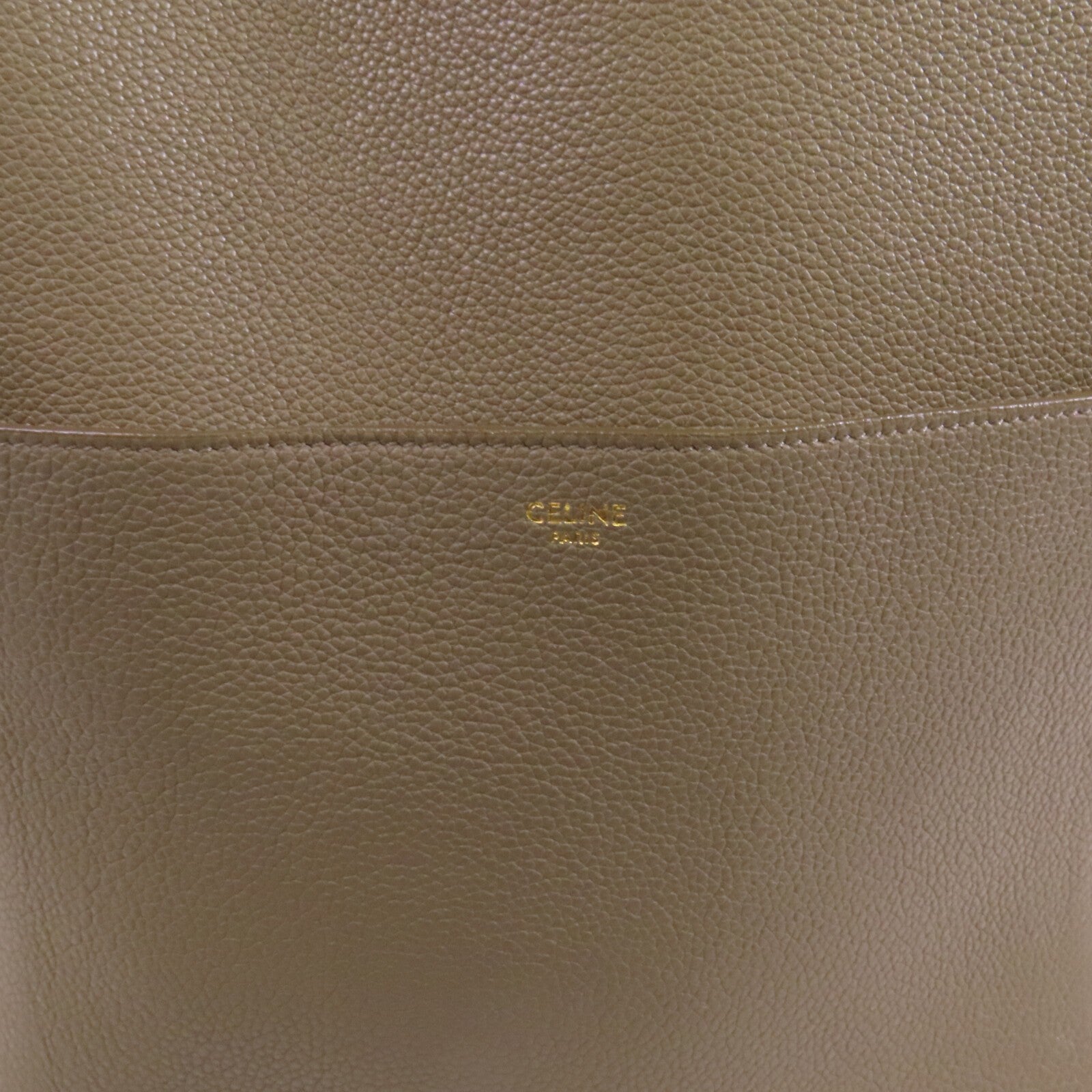 CELINE 牛皮皮革Sangle Bucket Bag金扣肩背袋