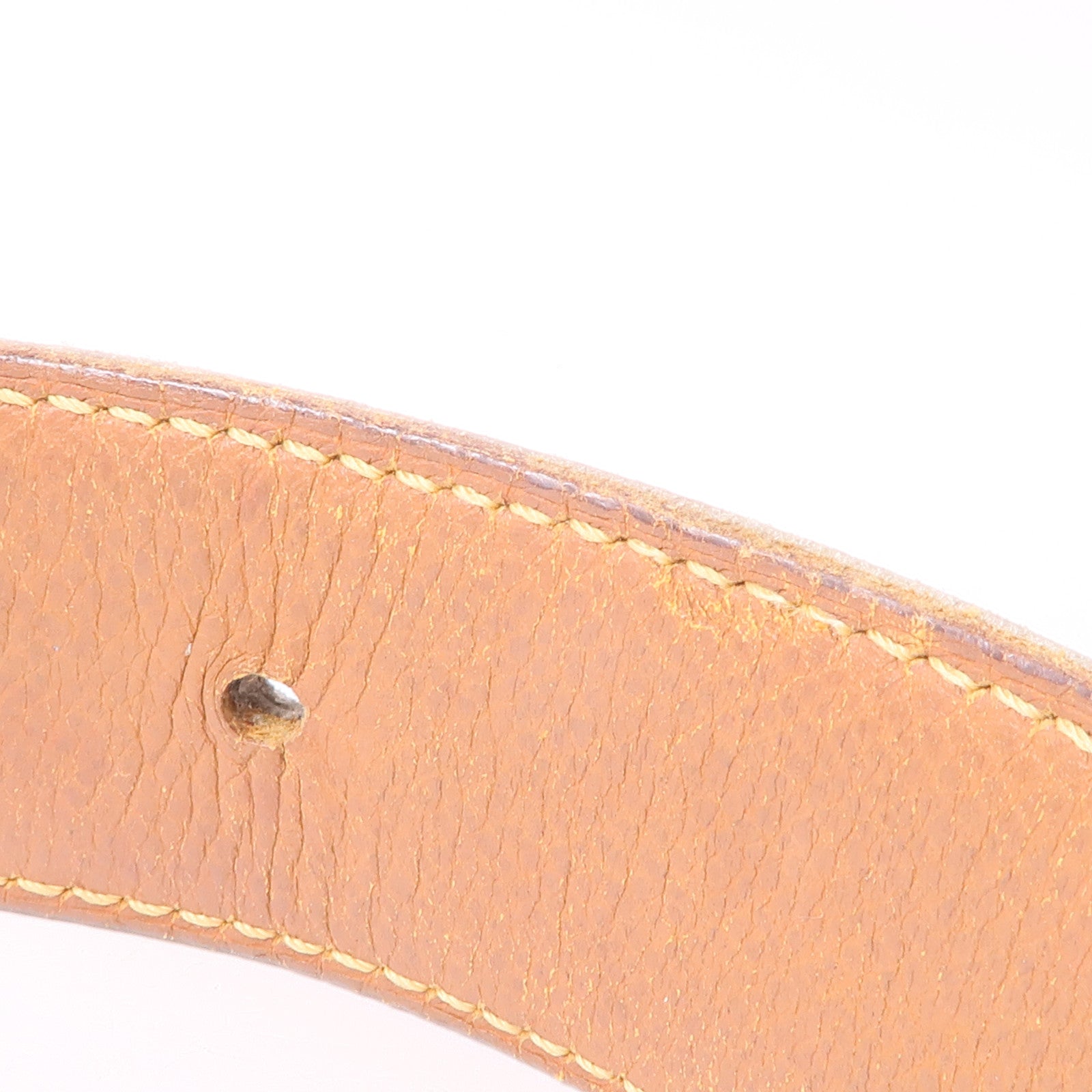 HERMES GHW Ceinture 5382 Belt Box Calf Leather Black Brown
