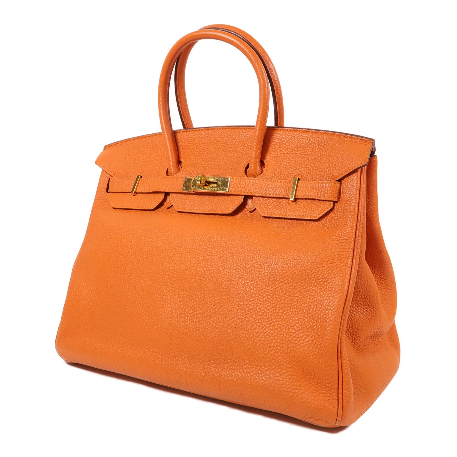 HERMES Togo皮革Birkin 35金扣手挽袋