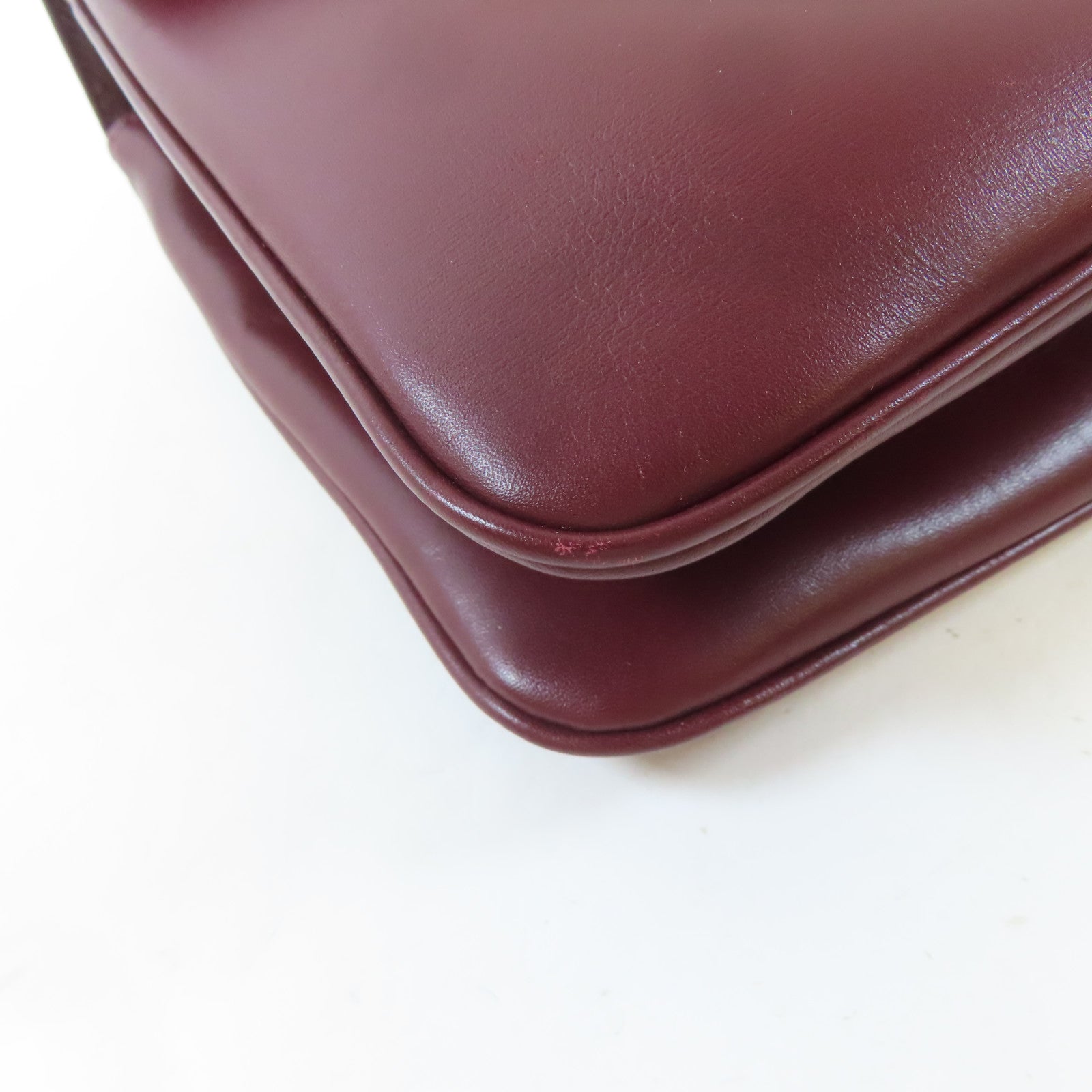 GUCCI 【激減優惠】牛皮皮革Rajah Medium Shoulder Bag金扣鏈帶肩背袋深紅色