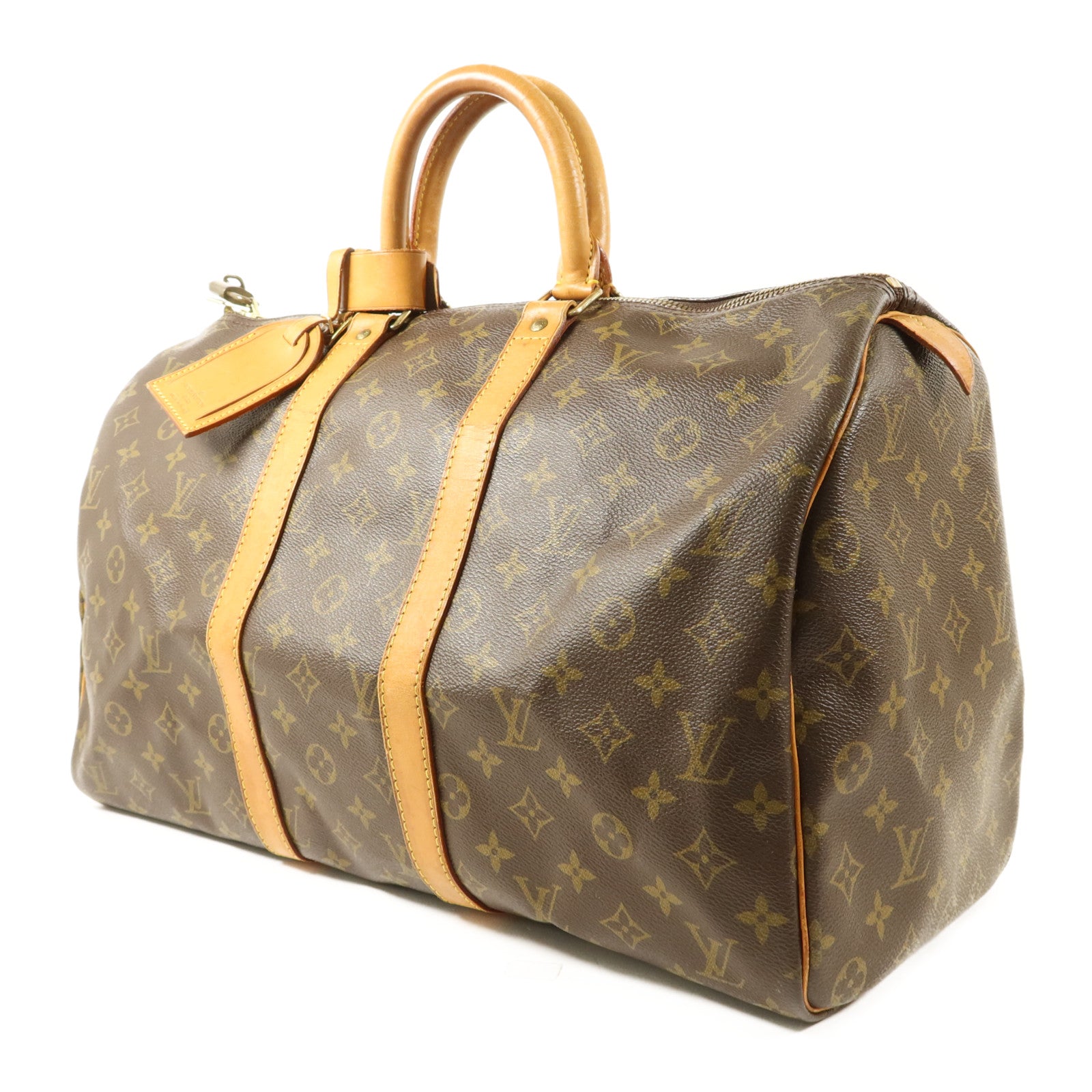 LOUIS VUITTON Monogram Keepall 45金扣手挽袋