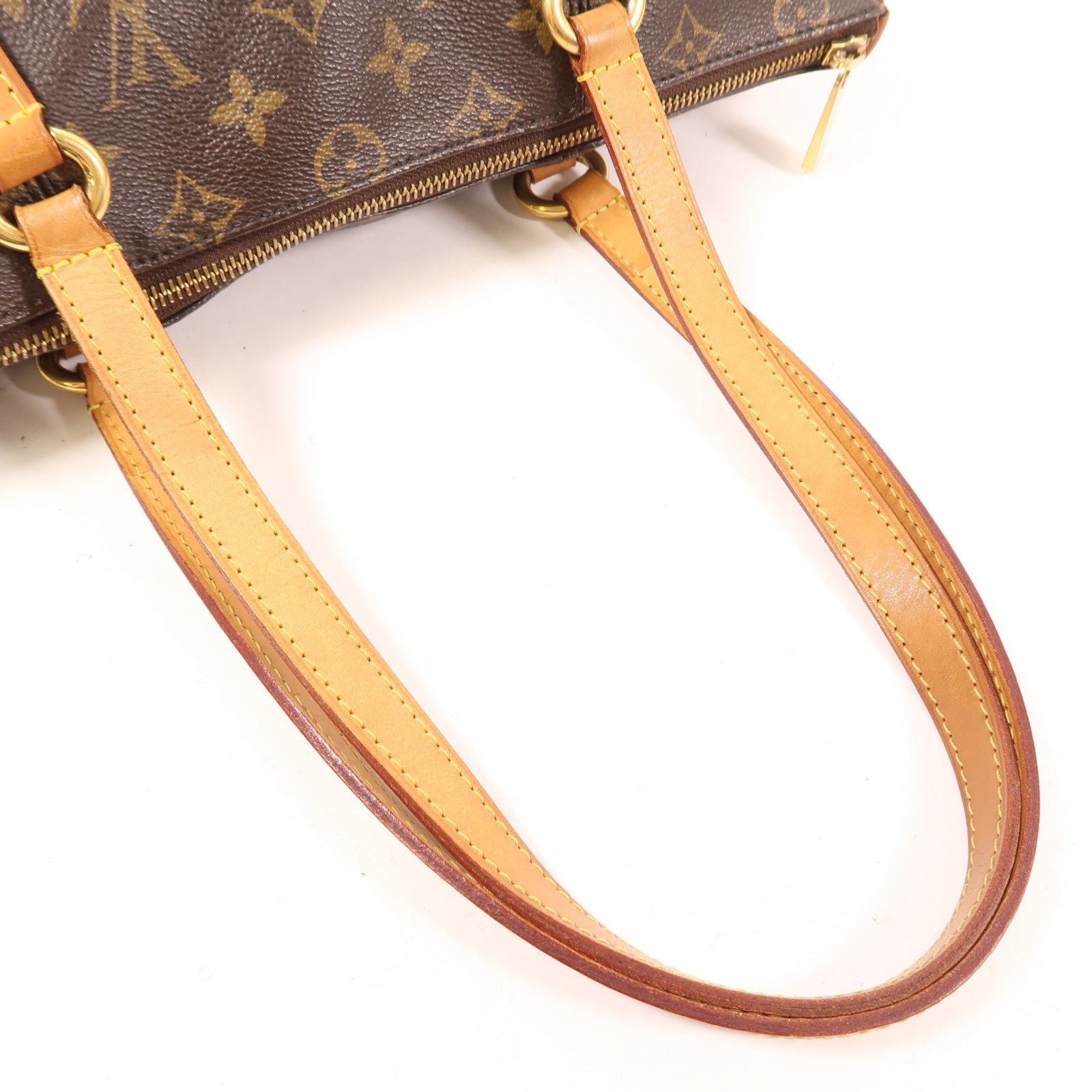 LOUIS VUITTON Monogram Totally PM金扣肩背袋/手挽袋棕色