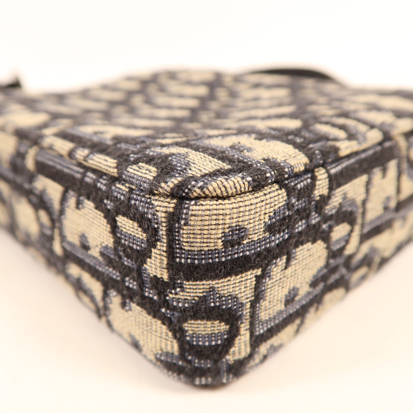 Dior 帆布Shoulder Bag銀扣肩背袋