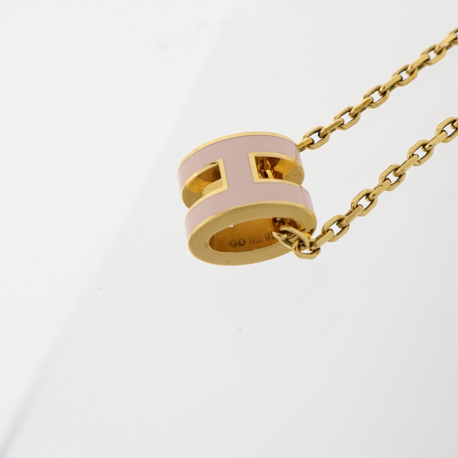 HERMES 金屬/琺瑯Mini Pop H Necklace項鏈