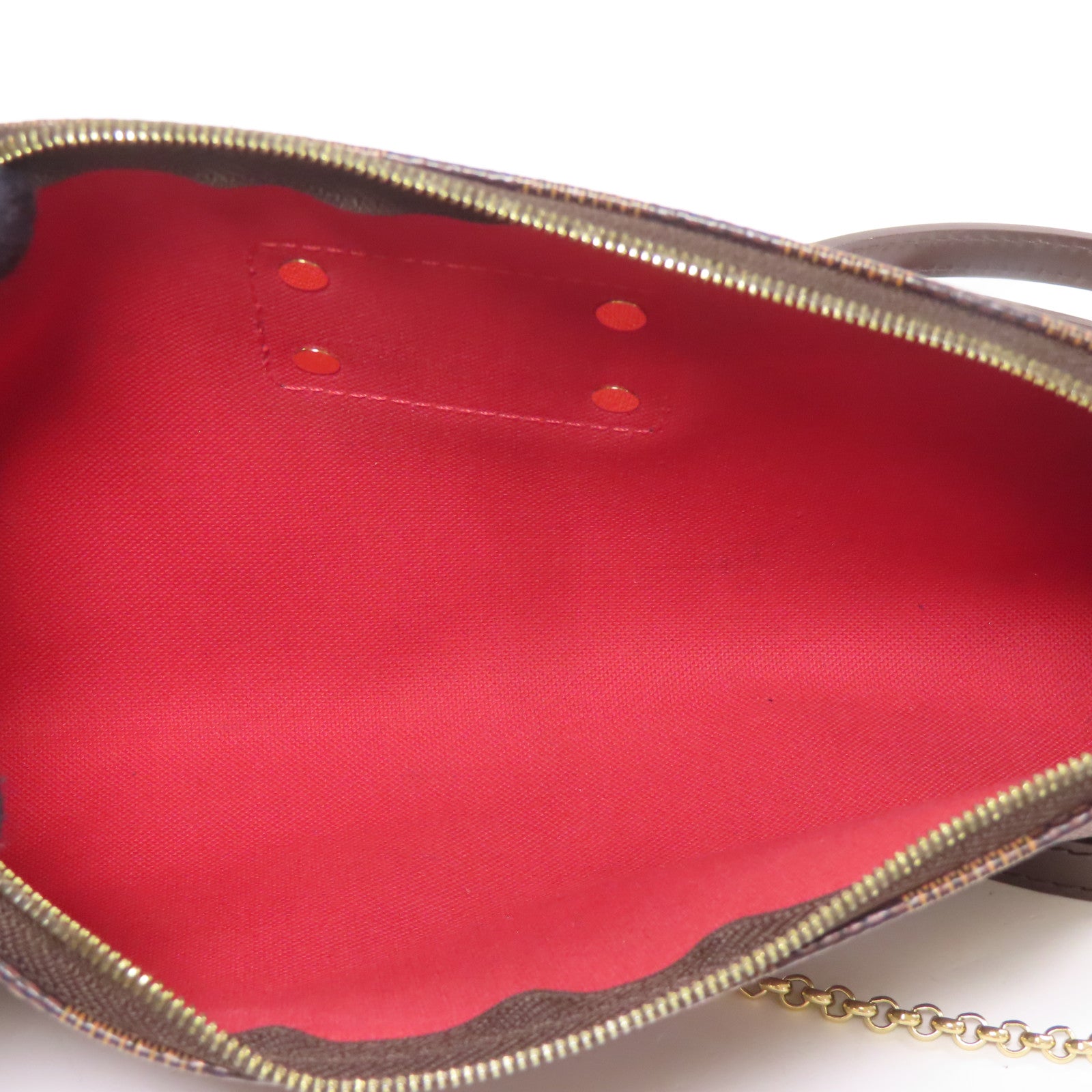 LOUIS VUITTON Damier Eva金扣手挽肩背兩用袋