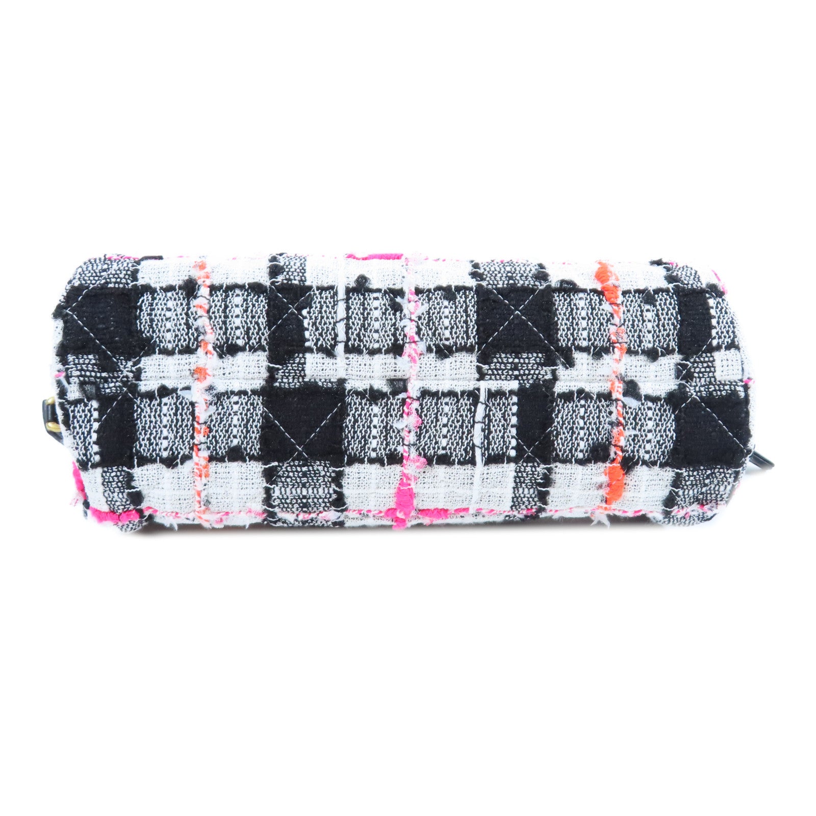 CHANEL **【激減優惠】斜紋軟呢Shoulder Bag金扣鏈帶肩背袋黑色/白色/粉紅色