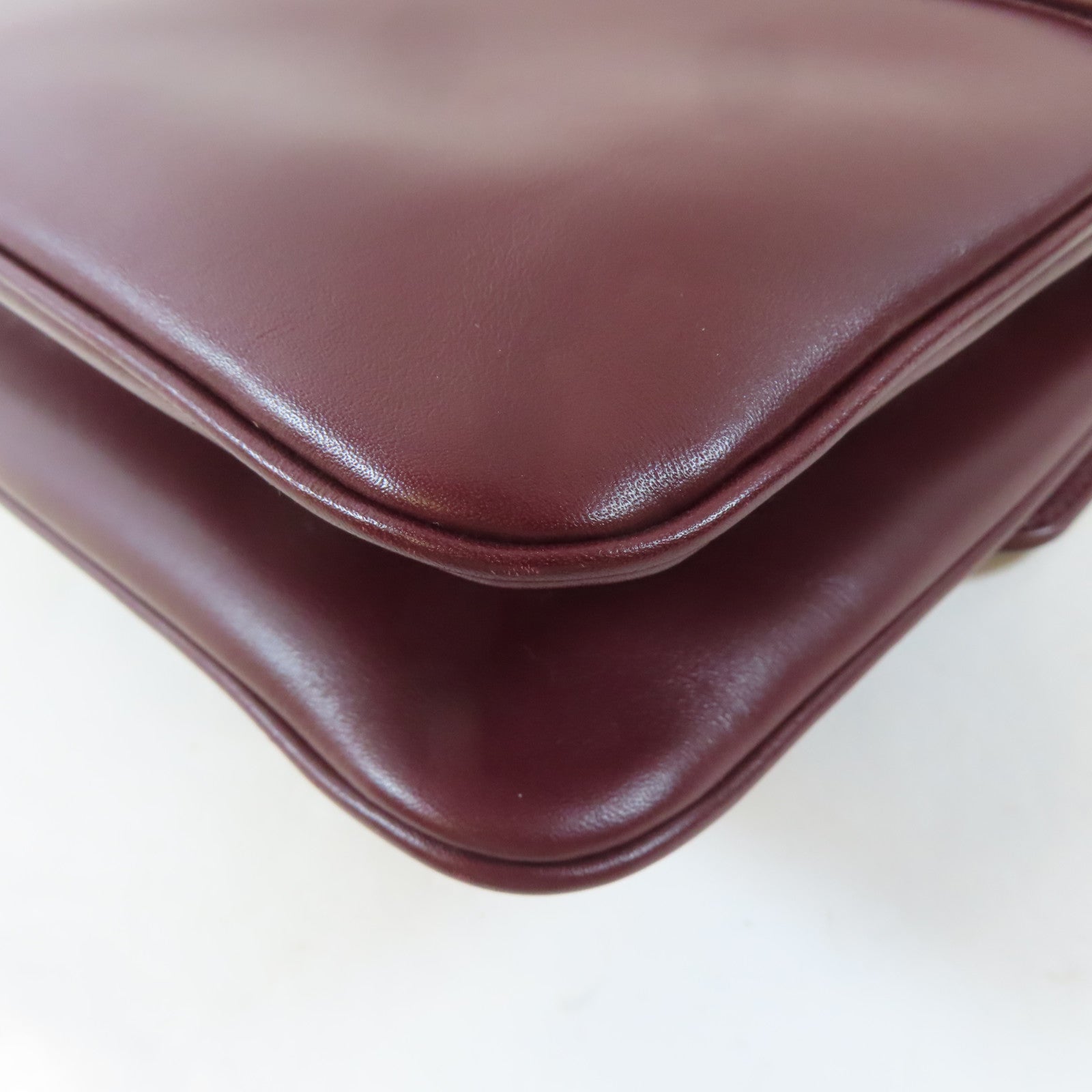 GUCCI 【激減優惠】牛皮皮革Rajah Medium Shoulder Bag金扣鏈帶肩背袋深紅色