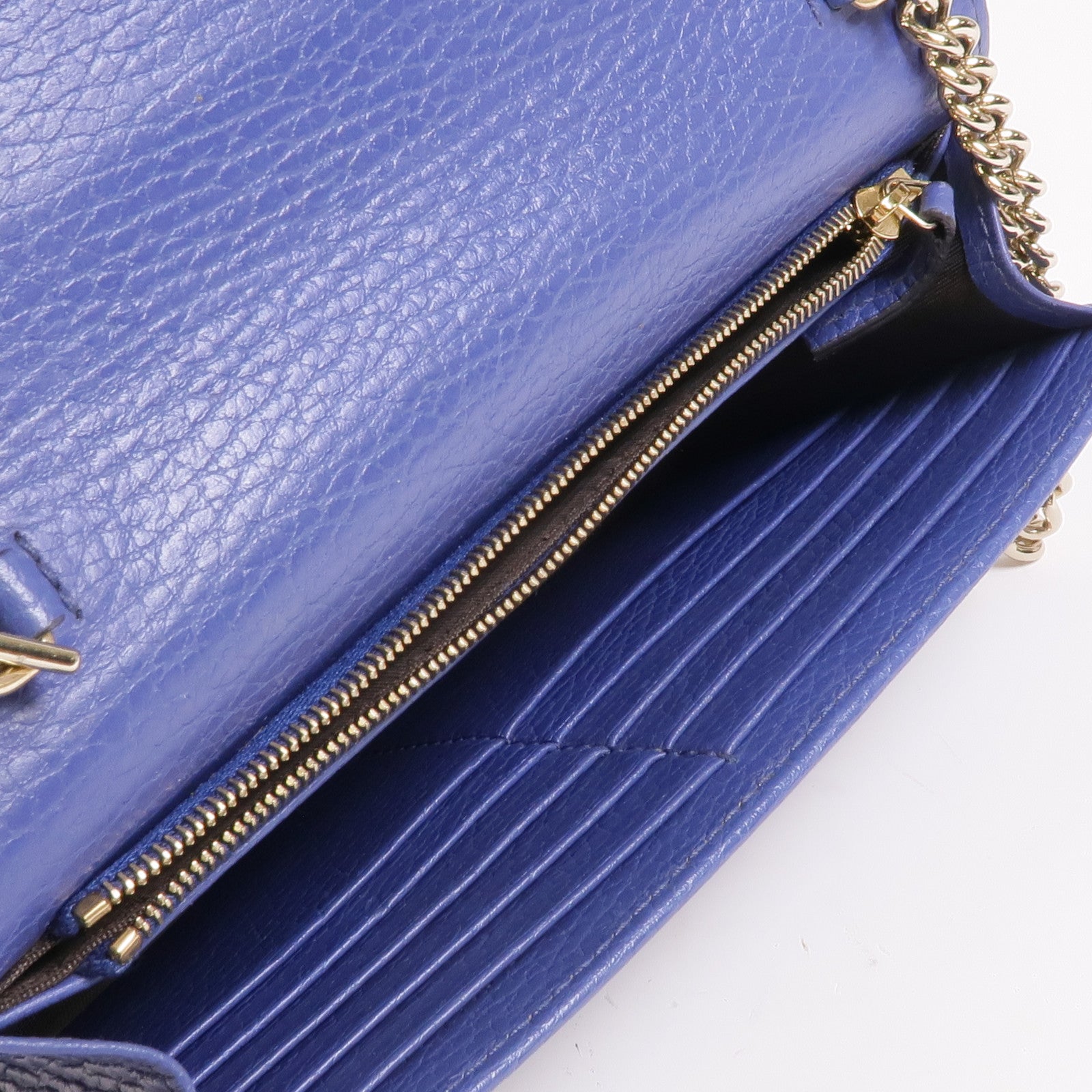 GUCCI 牛皮皮革Chain Shoulder金扣鏈帶肩背袋