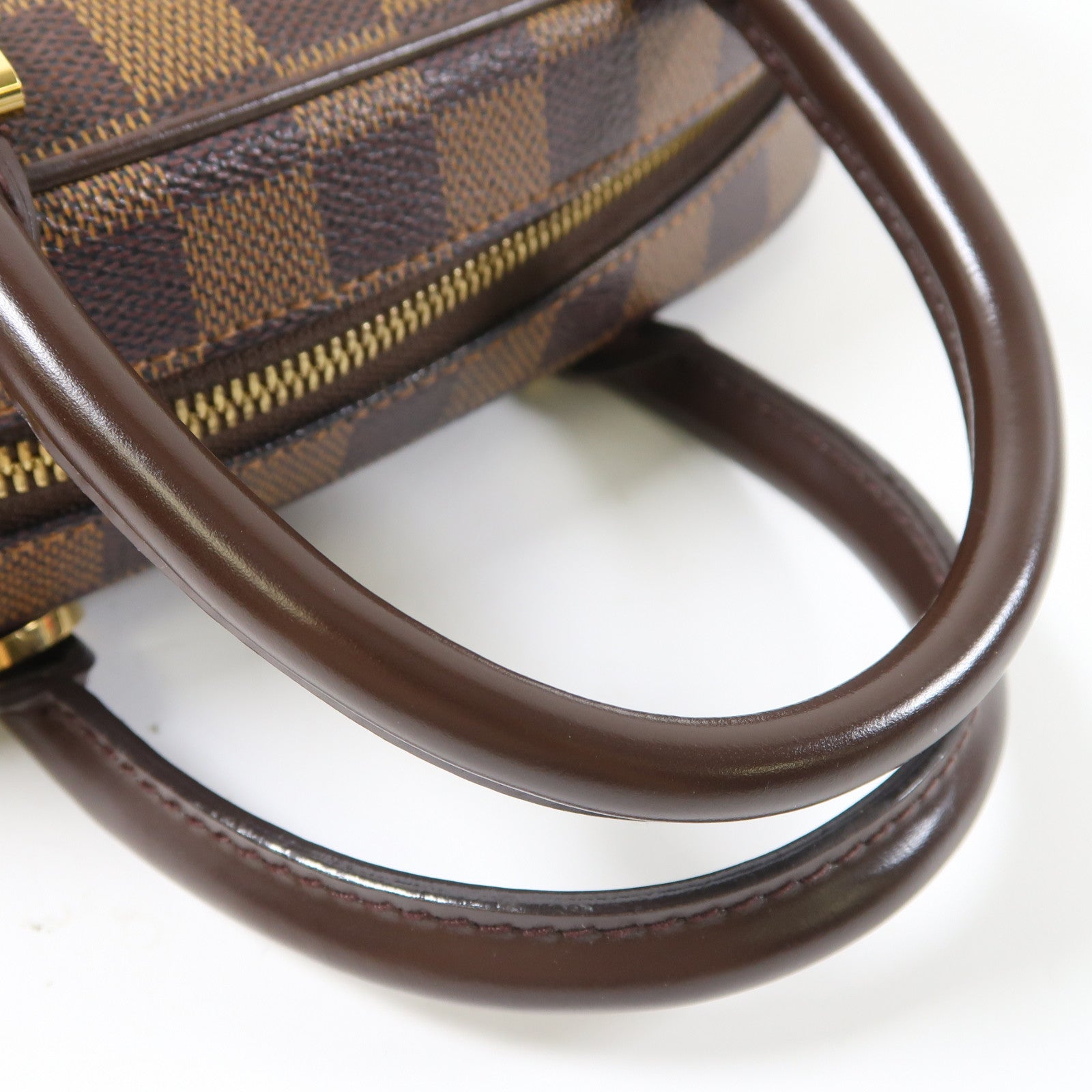 LOUIS VUITTON 【激減優惠】Damier Ebene Sarria Mini金扣手挽袋啡色